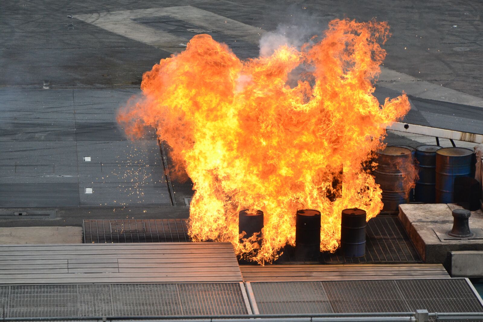Nikon D3100 sample photo. Fire, stunt show, explosion photography