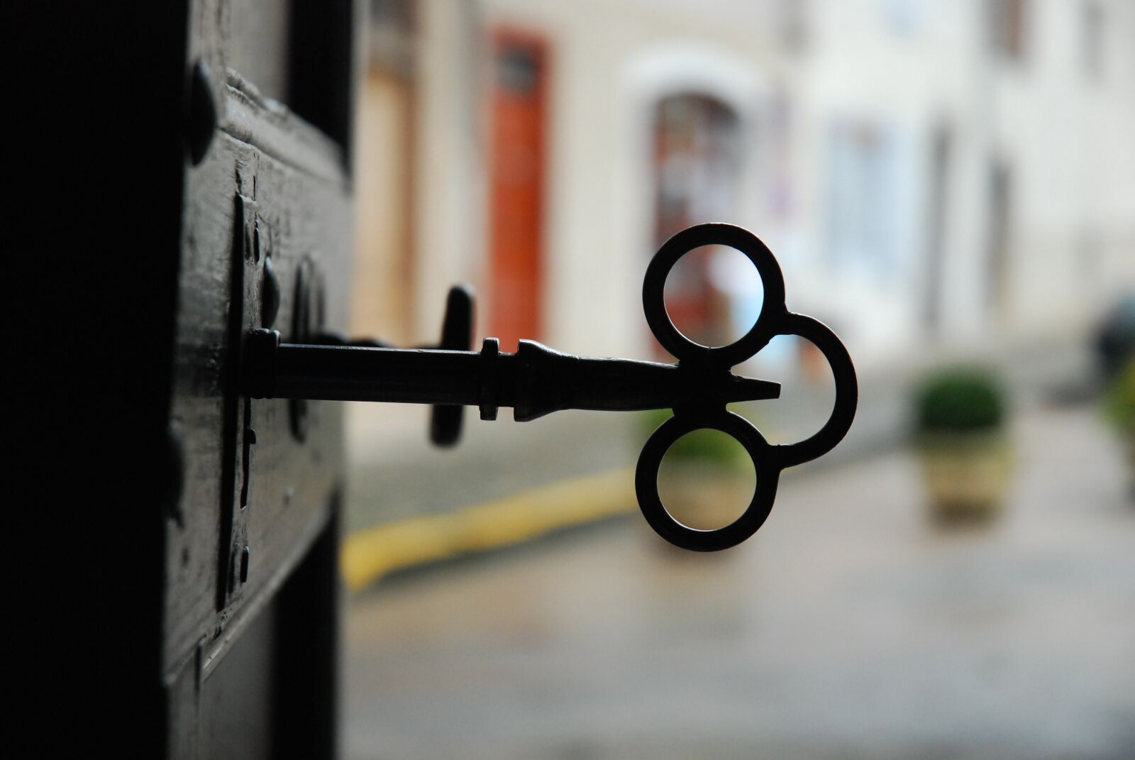 Nikon D80 sample photo. Old-key, lock, key photography