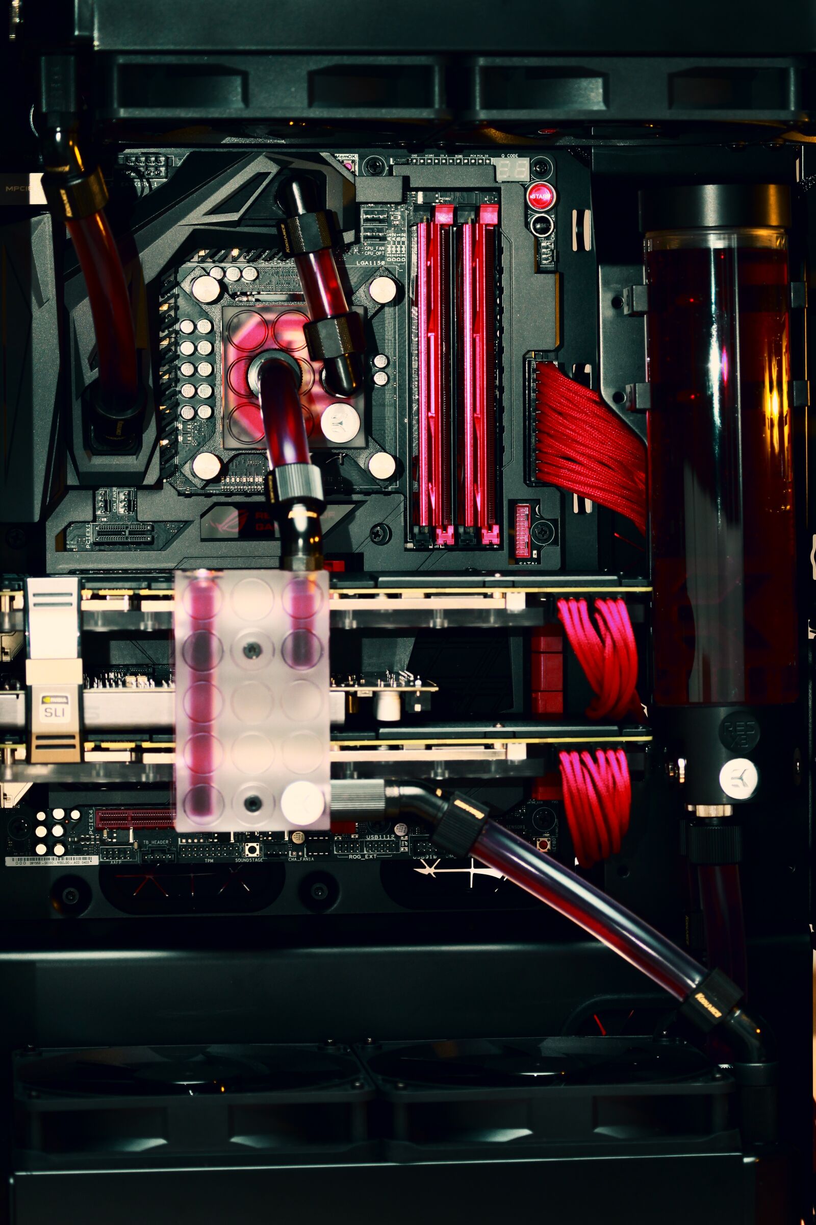 Canon EOS 5D Mark II sample photo. Watercooling, pc, computer photography