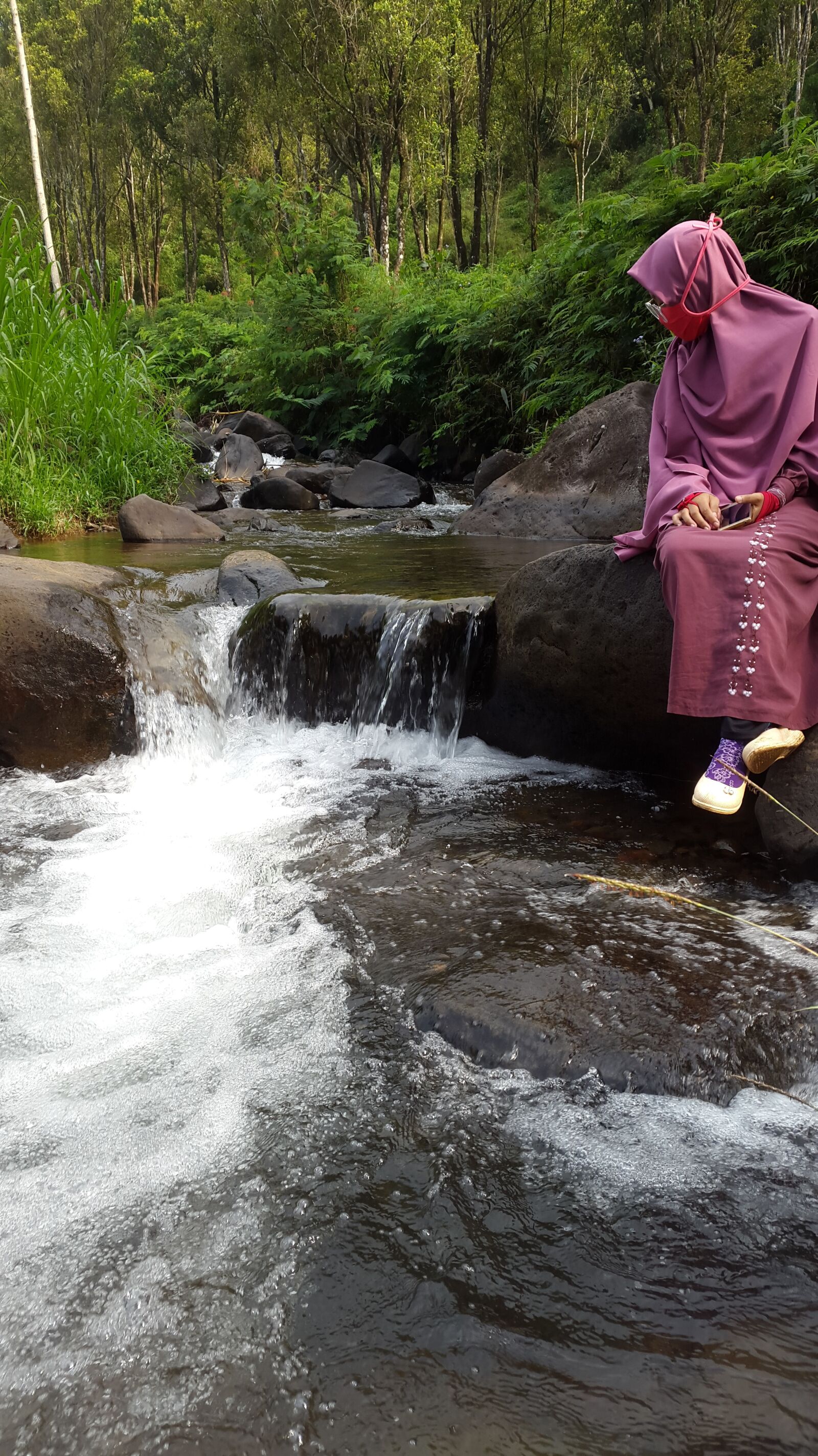 Samsung Galaxy S5 sample photo. Waterfall, nature, green photography