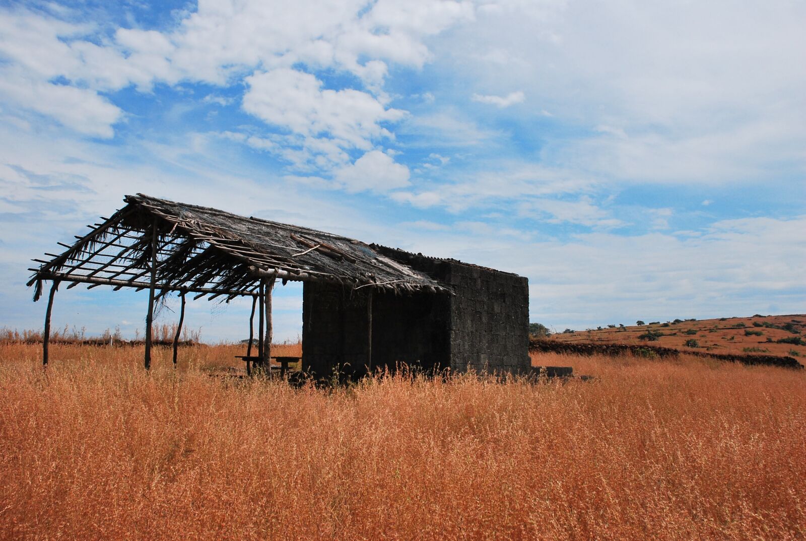 Nikon D60 sample photo. Landscape, sky, hut photography