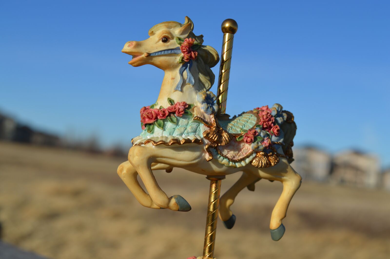 Nikon D3200 sample photo. Carousel, horse, merry-go-round photography