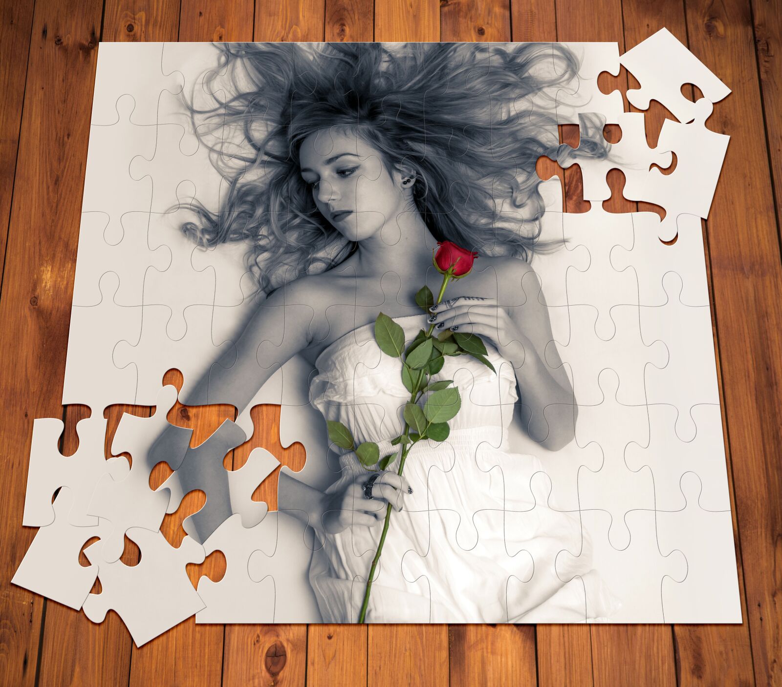 Canon EOS 650D (EOS Rebel T4i / EOS Kiss X6i) sample photo. Woman, girl, puzzle photography