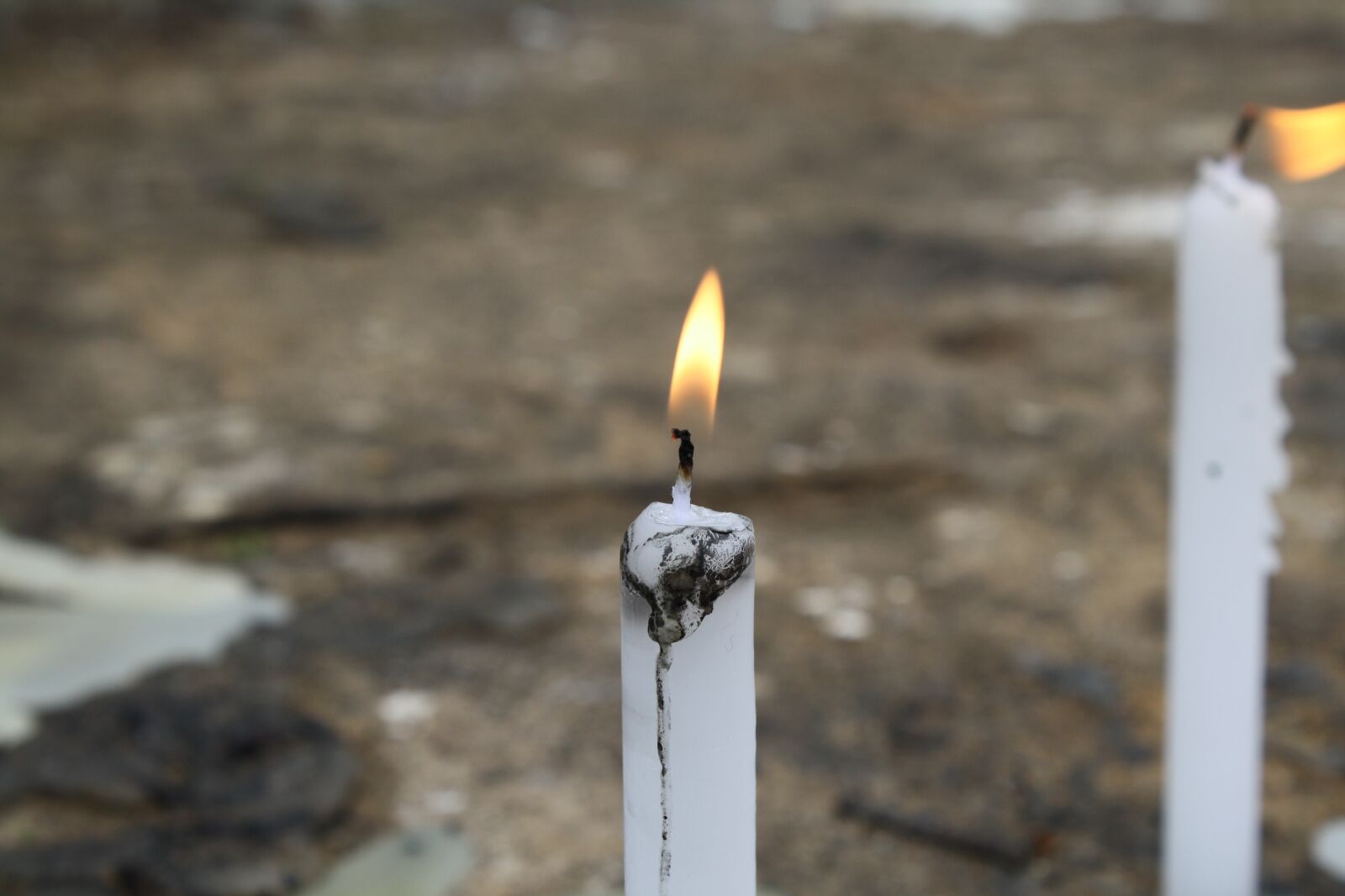 Canon EOS 1000D (EOS Digital Rebel XS / EOS Kiss F) sample photo. Candle, cemetery, ipueiras photography