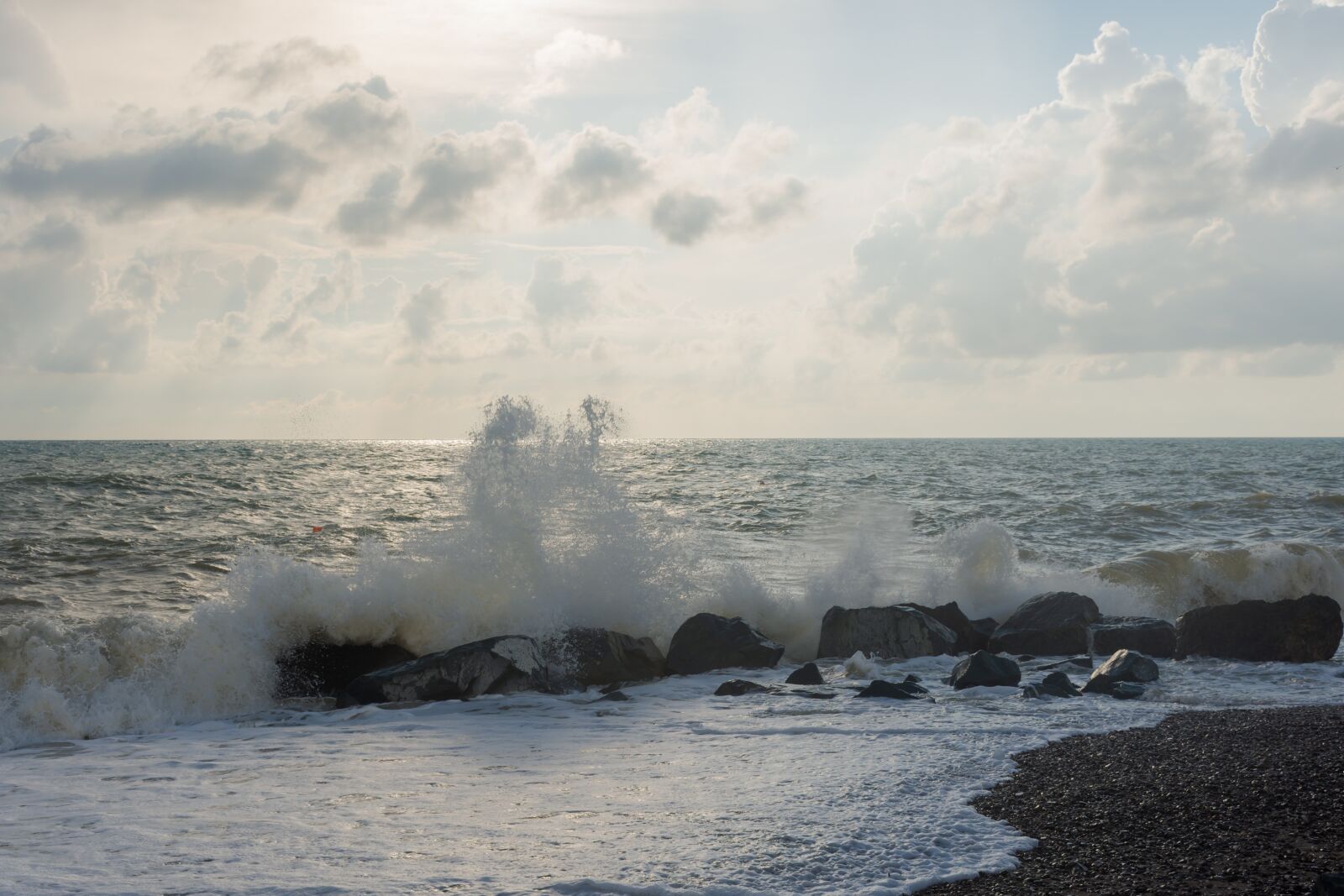 Nikon D7200 sample photo. Evening sea, sea, crimea photography