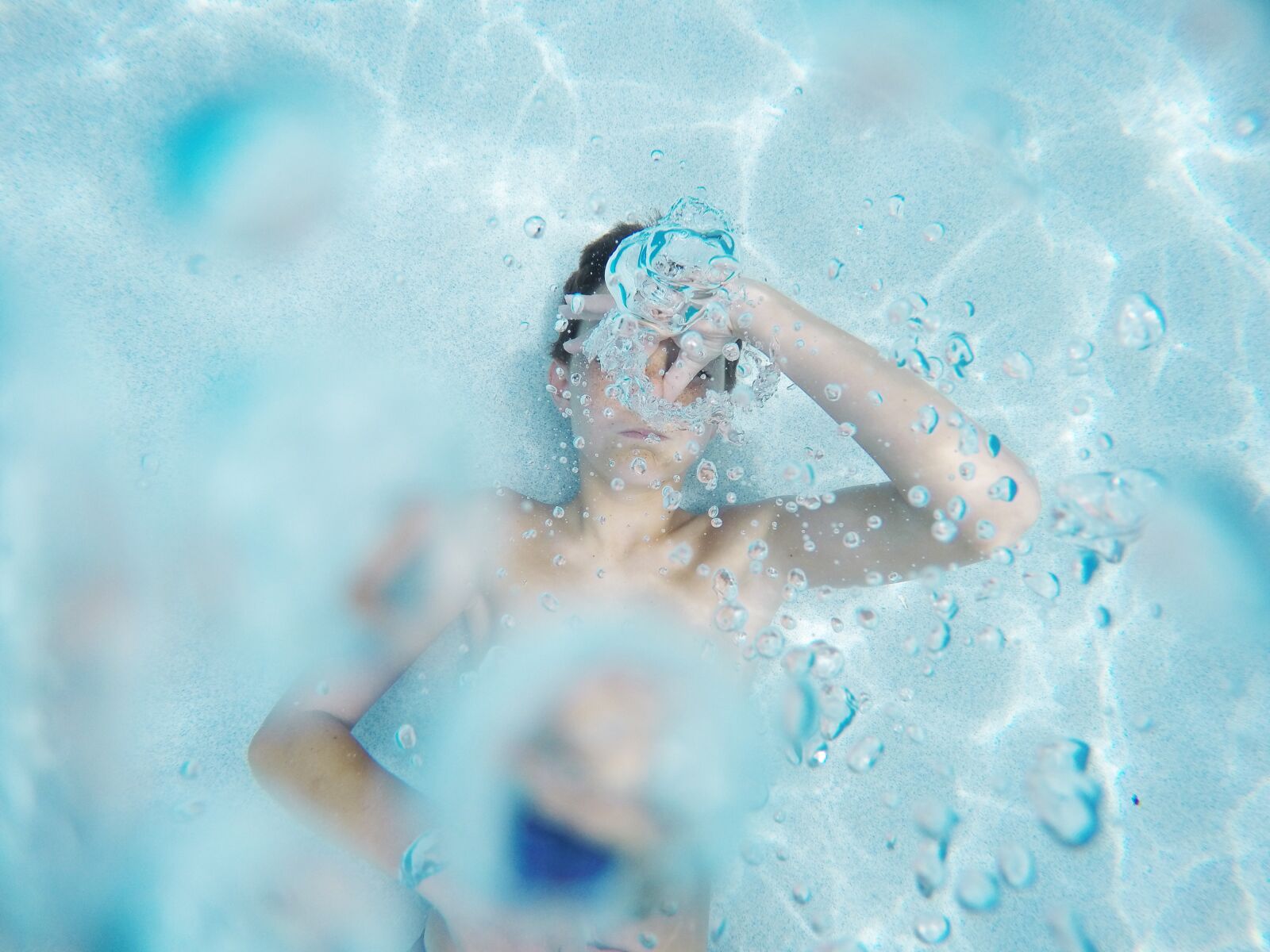 GoPro HERO4 Silver sample photo. Boy, bubbles, fun photography