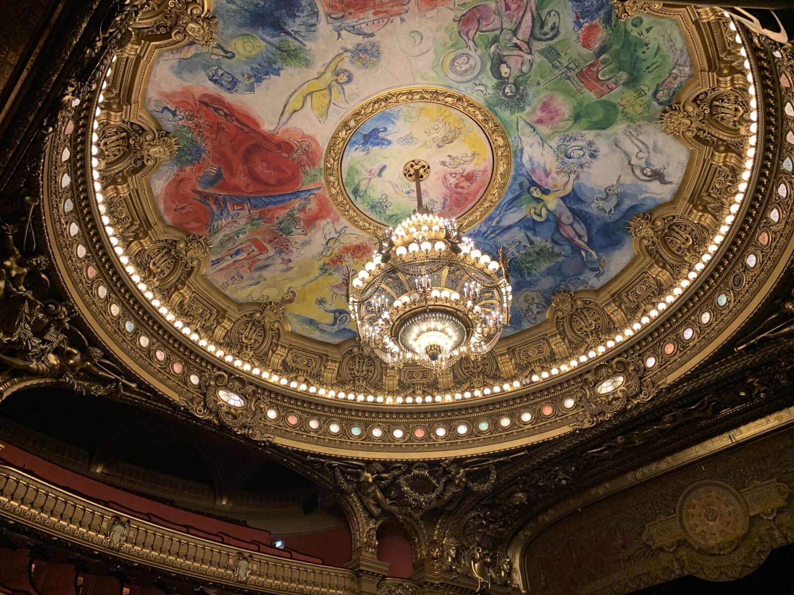 iPhone XS Max back dual camera 4.25mm f/1.8 sample photo. Chagall, opera, garnier photography