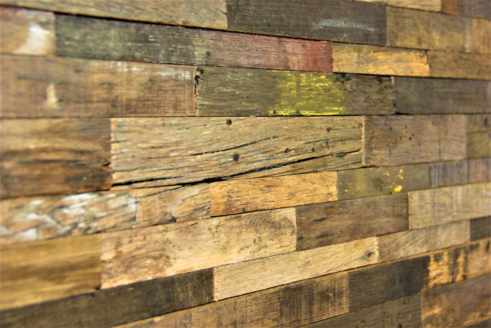 Canon EF-S 18-135mm F3.5-5.6 IS sample photo. Recycled timber, wall panel photography