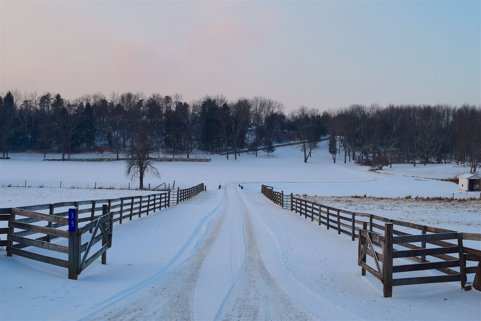 Nikon D3300 sample photo. Snow, fence, wooden photography