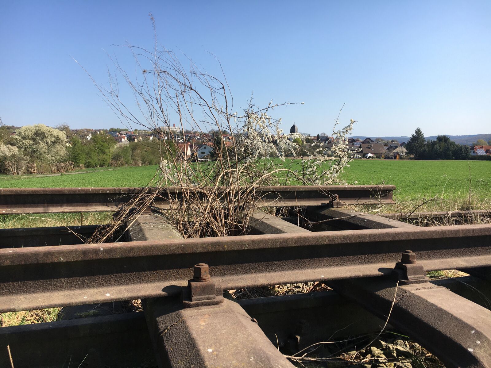 Apple iPhone 6s sample photo. Railway, shut down, village photography