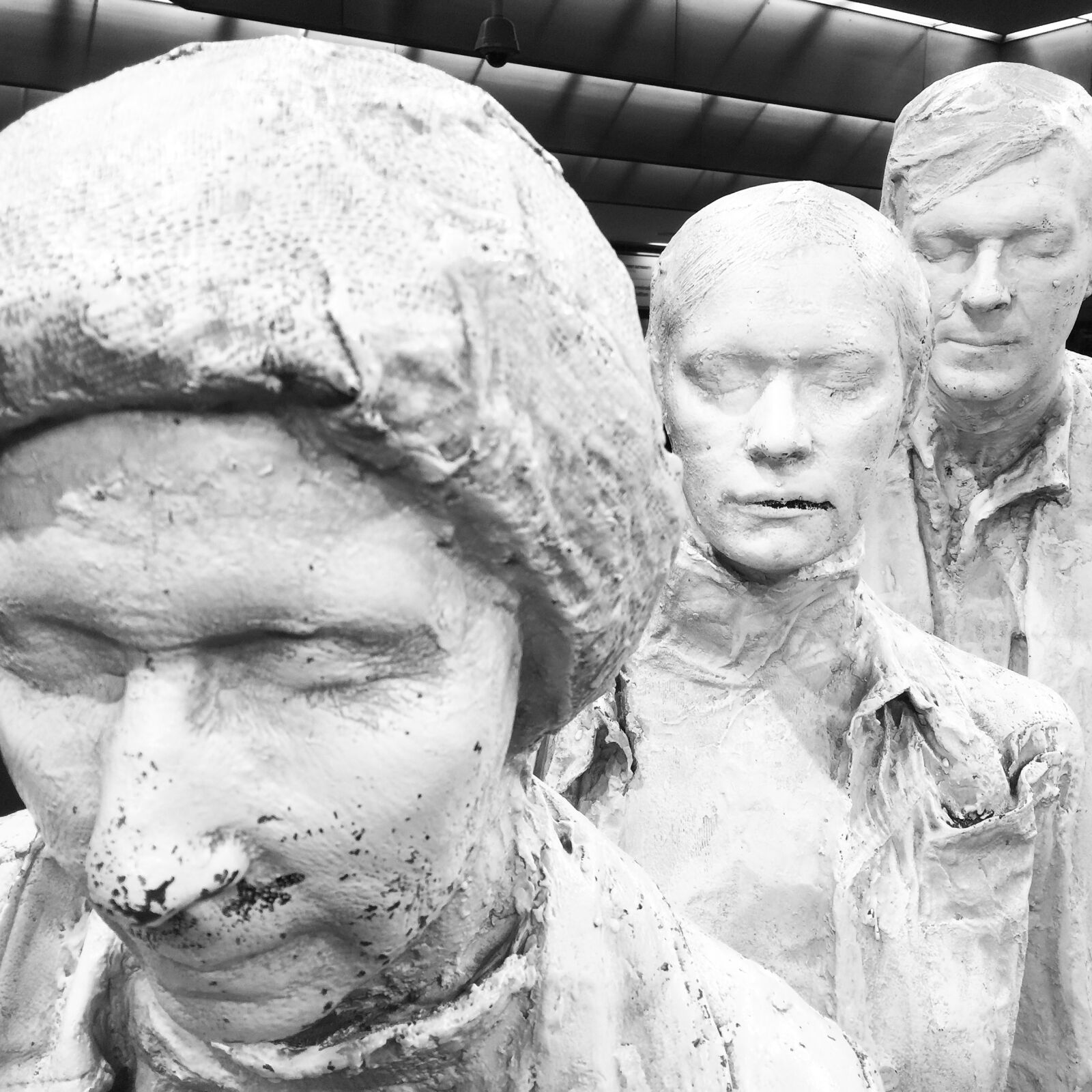 iPhone 6 Plus back camera 4.15mm f/2.2 sample photo. Black, and, white, statue photography