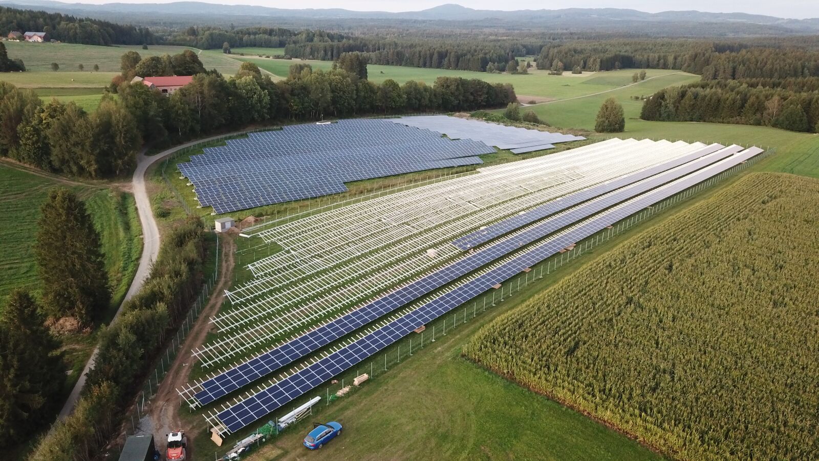 DJI FC220 sample photo. Photovoltaic, solar power plant photography