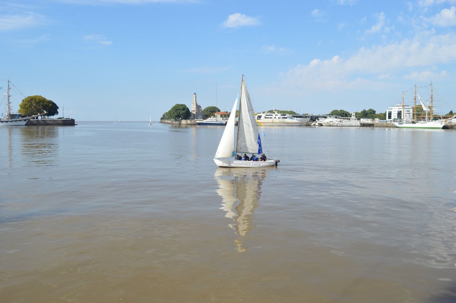 Nikon D3200 sample photo. Bay, sailboat, sea photography