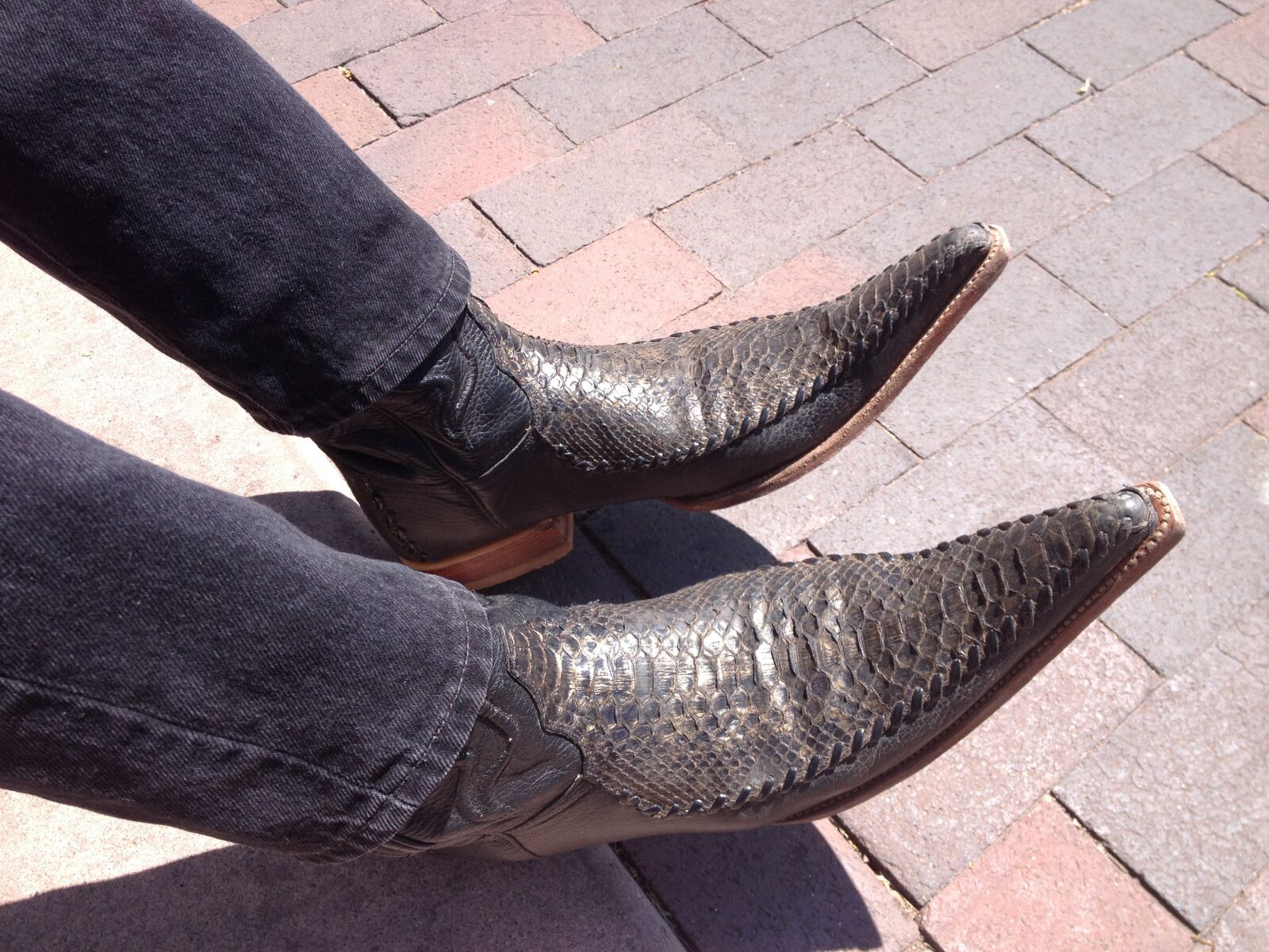 iPhone 4S back camera 4.28mm f/2.4 sample photo. Cowboy, boots, cowboy boots photography