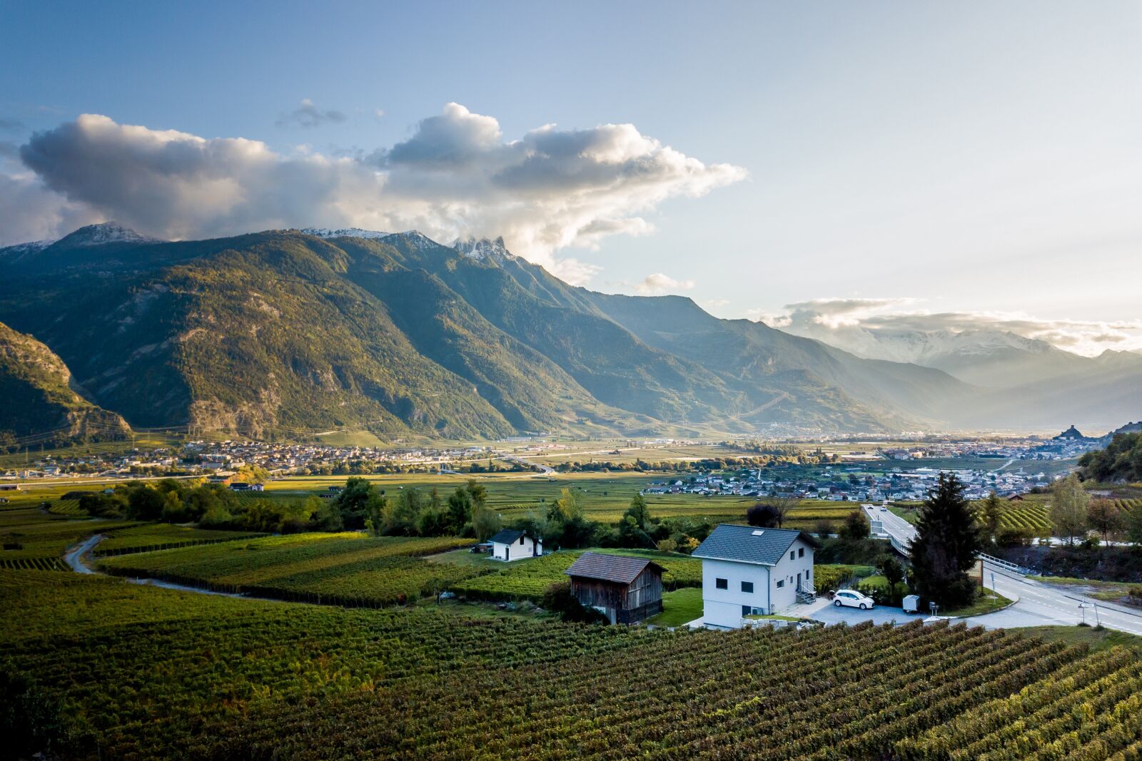 DJI FC220 sample photo. Switzerland, valais, alpine photography