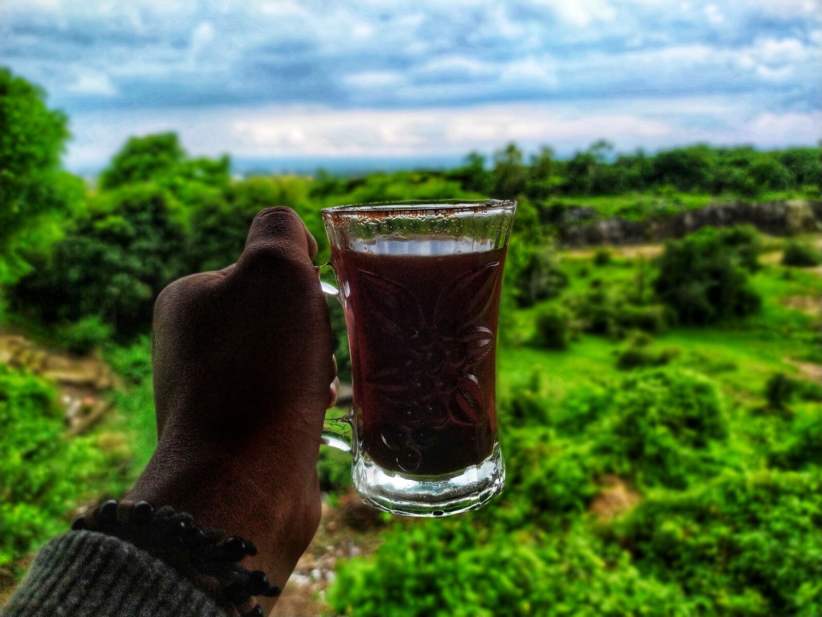 Xiaomi Redmi Note 7 sample photo. Ngopi, palm sunday, coffee photography