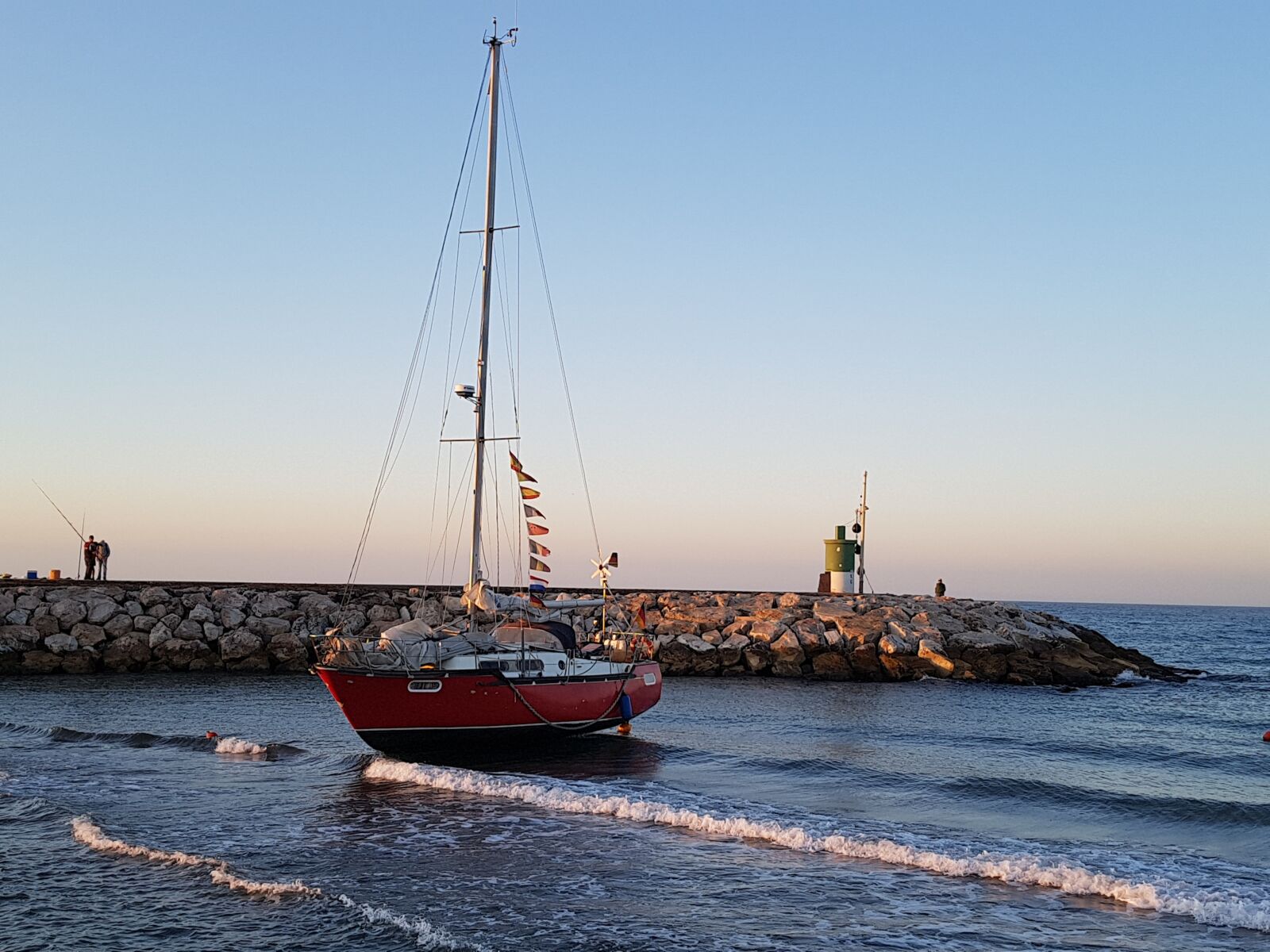Samsung Galaxy S7 Edge sample photo. Dawn, run aground, sailboat photography