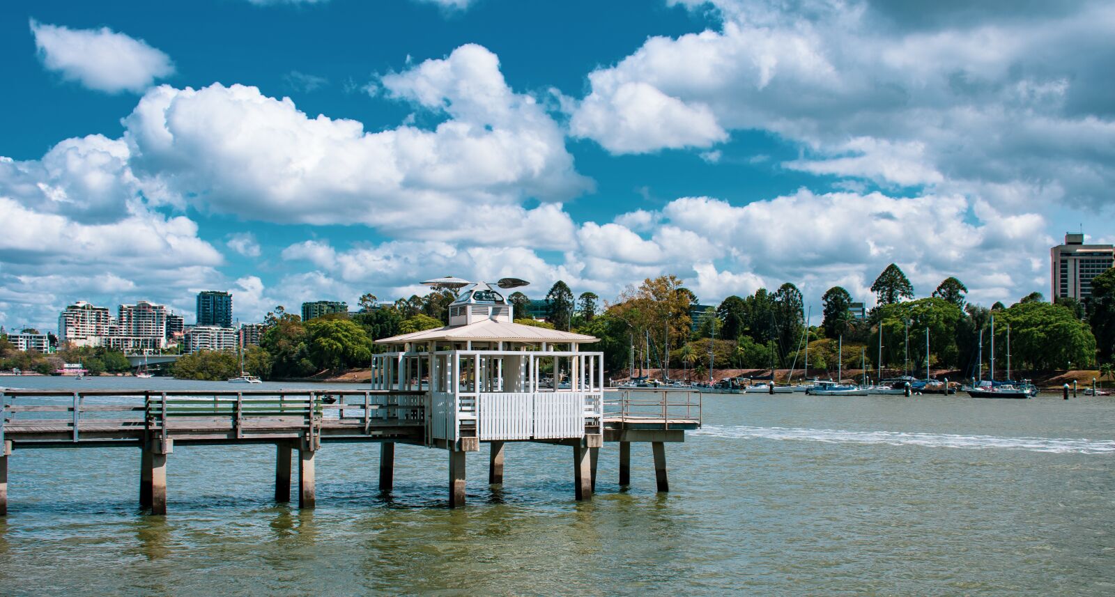 Nikon D3400 sample photo. Pier, brisbane, city photography