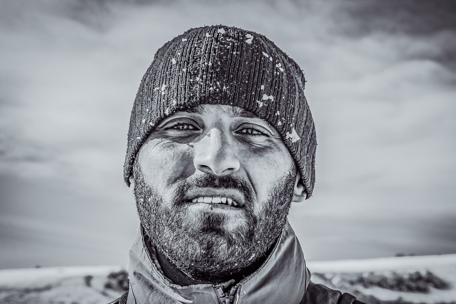 Nikon D5300 sample photo. Hiker, winter, snow photography