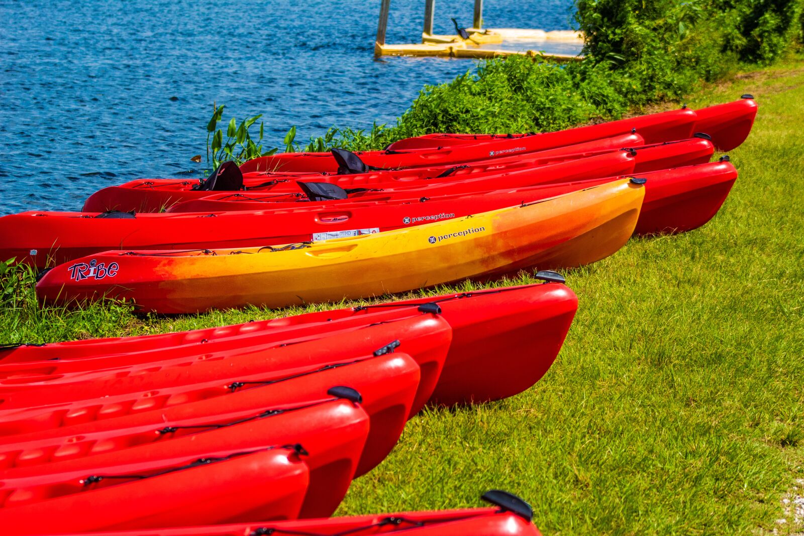 Canon EOS 1300D (EOS Rebel T6 / EOS Kiss X80) sample photo. Kayaks, lake, canoe photography