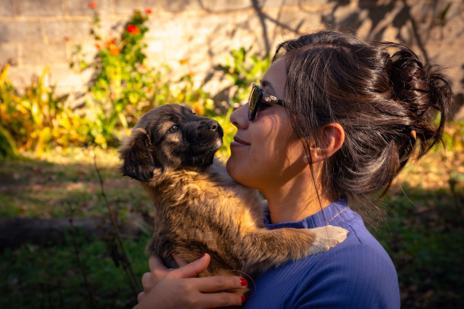 Nikon D7200 sample photo. Women, dog, masco photography
