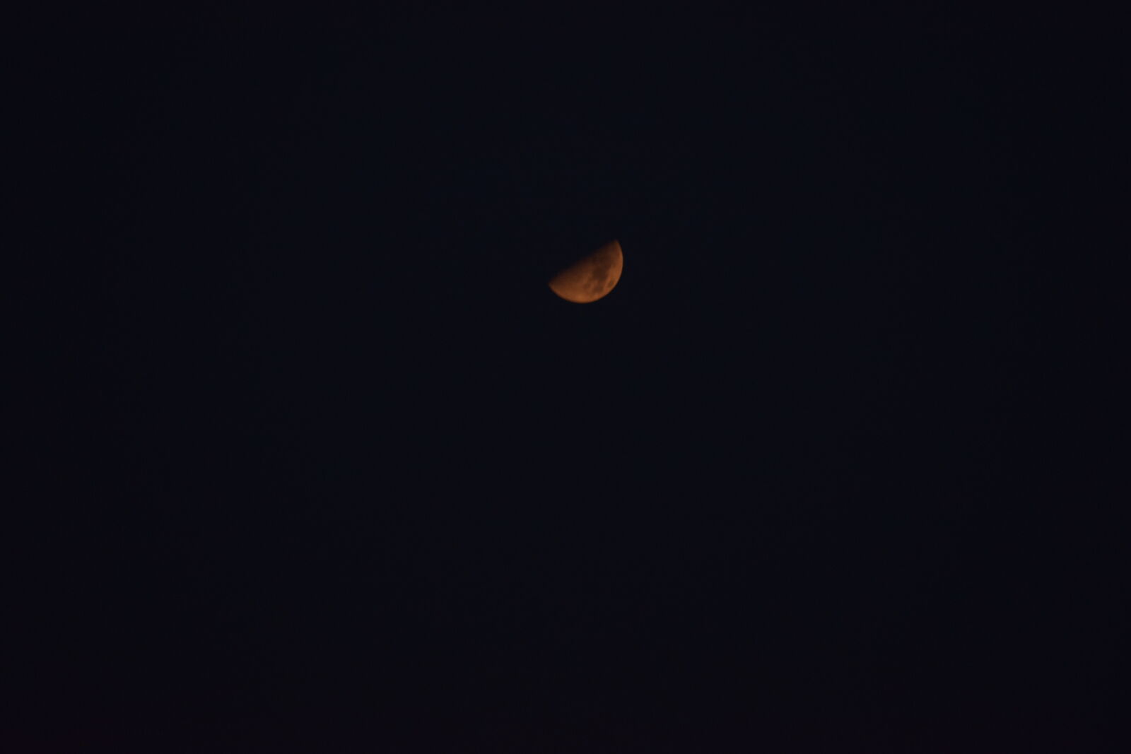 Nikon D5300 sample photo. Blood, half, moon, midnight photography