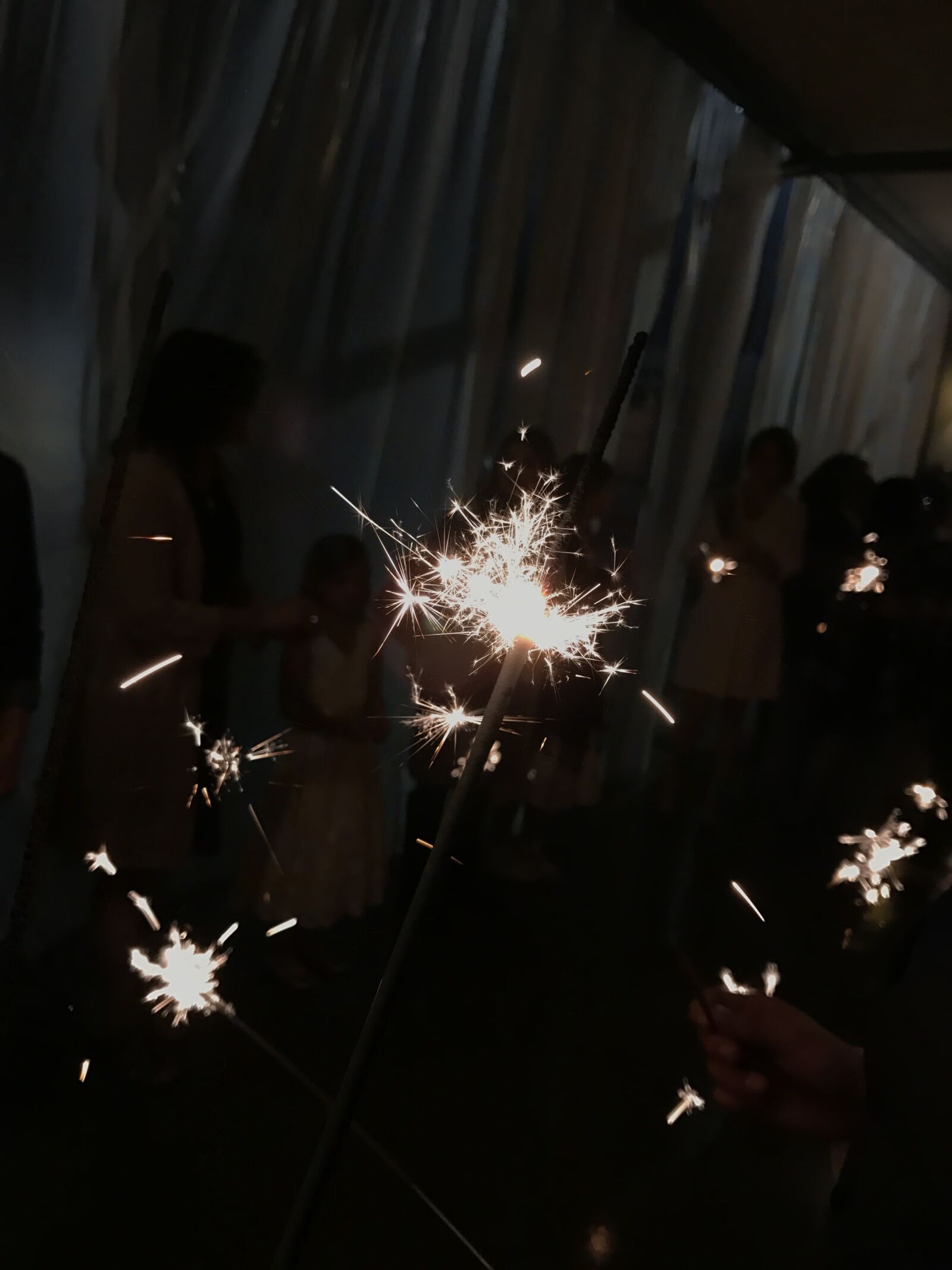 Apple iPhone 7 sample photo. Fire, party, sparkler, wedding photography