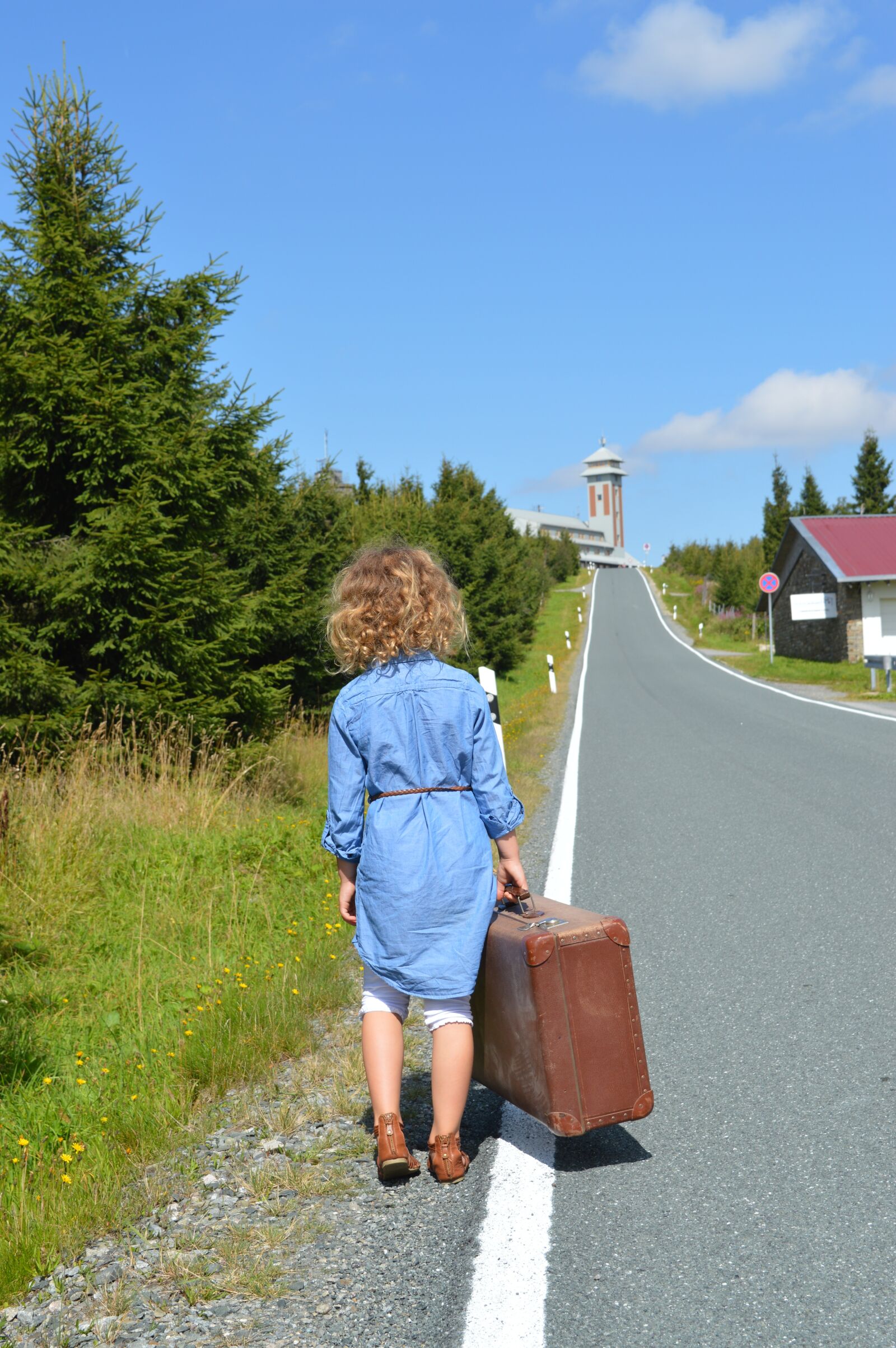 Nikon D3200 sample photo. Road, nature, summer photography