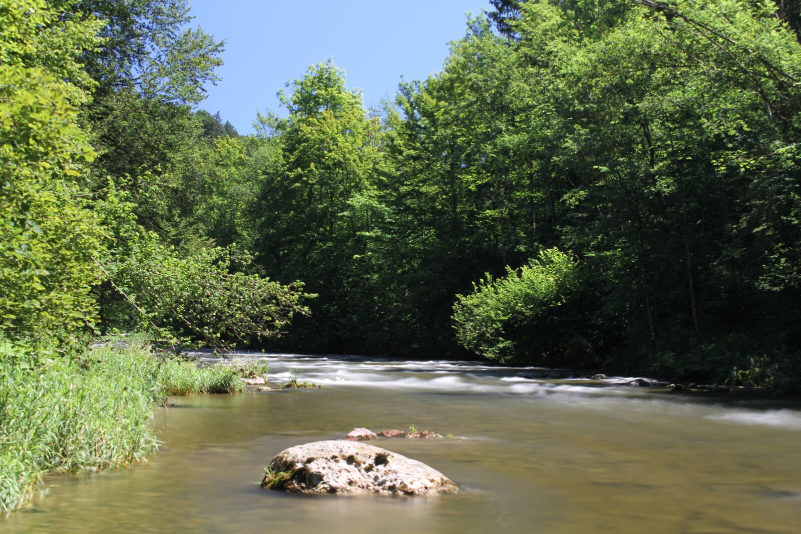 Canon EOS 7D sample photo. River, sihl, rapids photography
