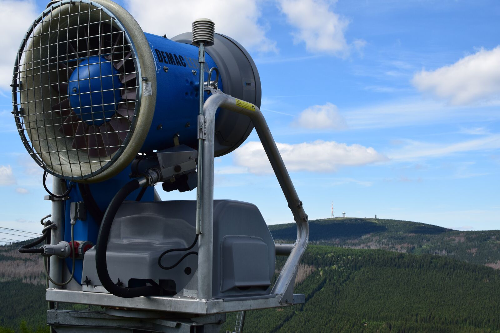 Nikon D5300 sample photo. Snow cannon, mountains, ski photography