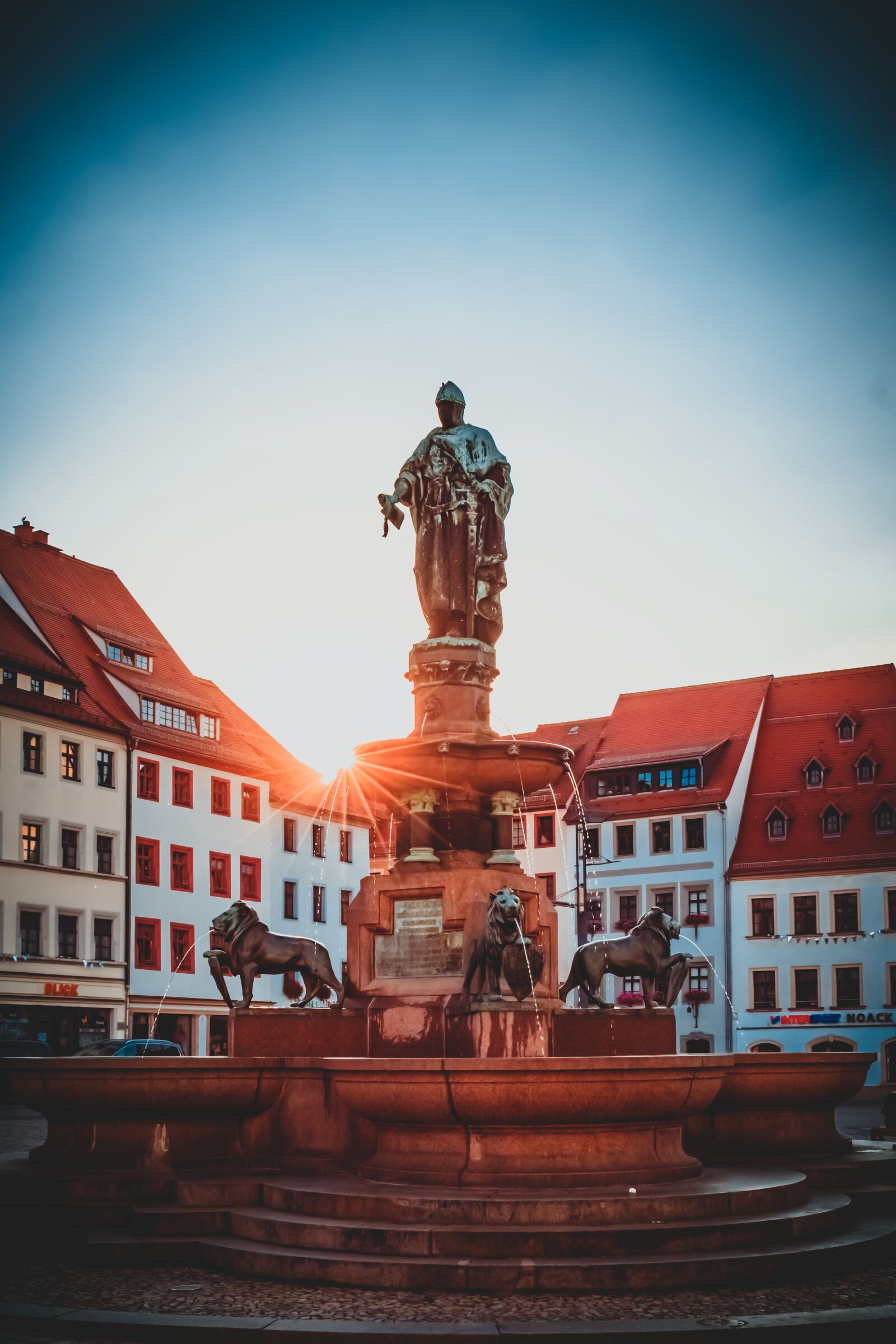 Canon EOS 750D (EOS Rebel T6i / EOS Kiss X8i) sample photo. Freiberg, fountain, saxony photography