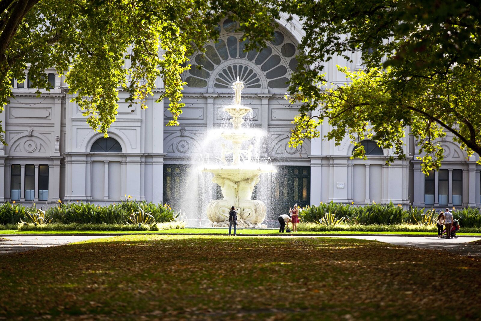 Canon EOS 5D Mark II sample photo. Water fountain, trees, fountain photography