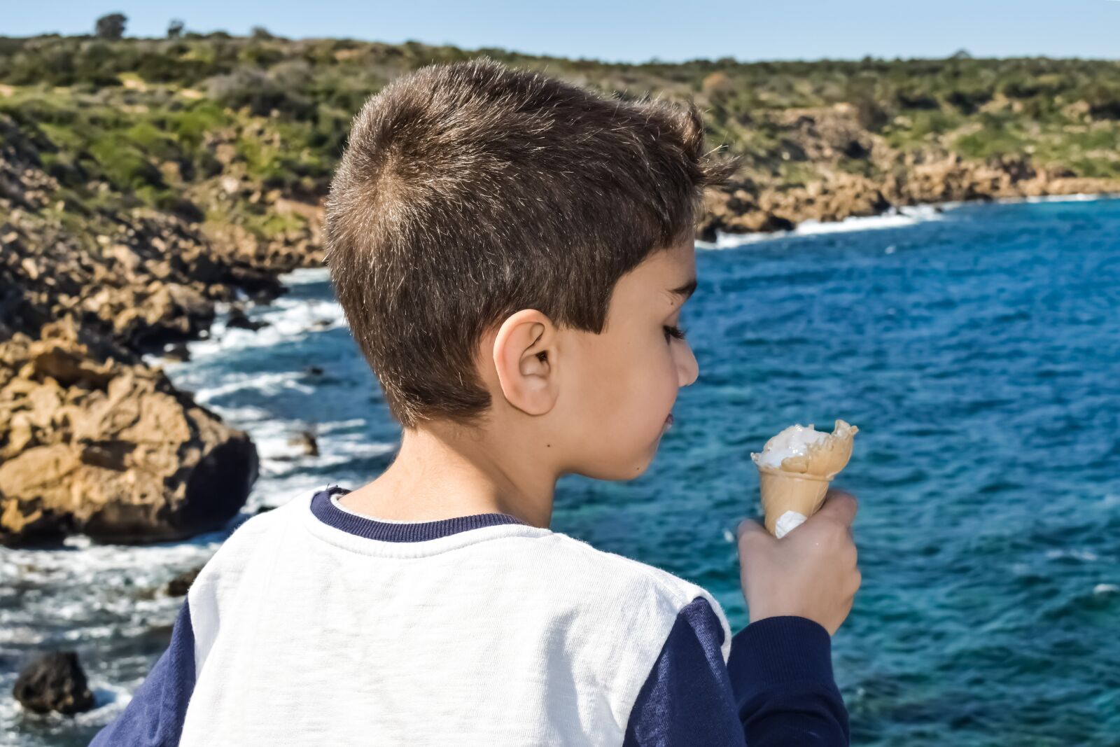 Nikon D3300 sample photo. Boy, ice cream, child photography