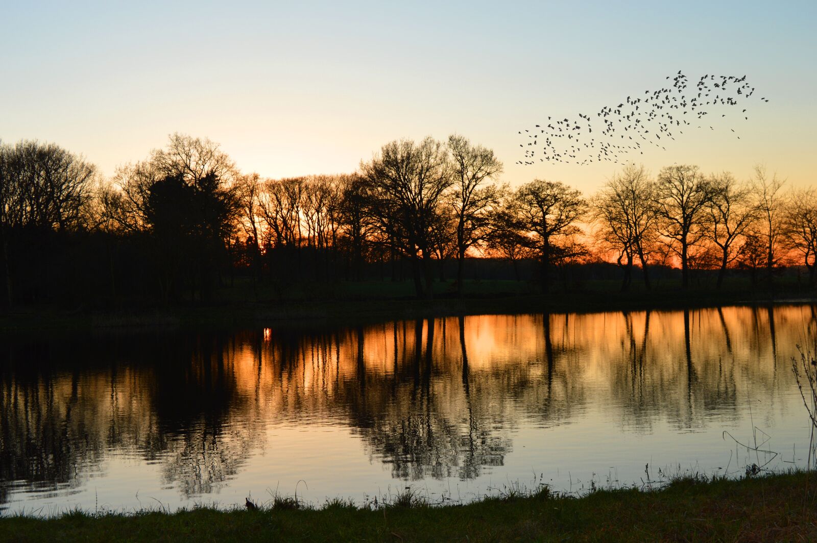 Nikon D3200 sample photo. Sunset, lake, water photography