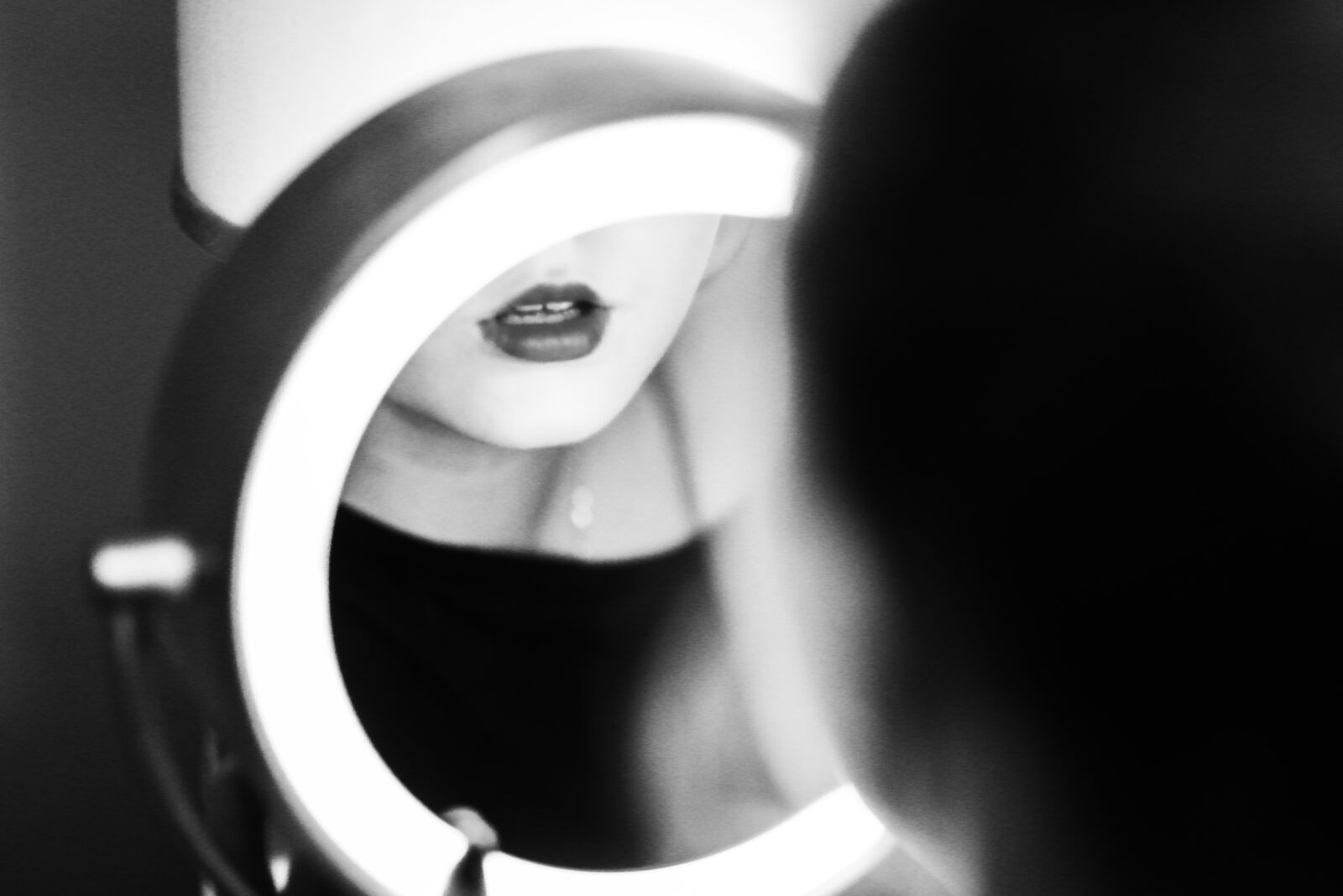 Nikon D750 sample photo. Makeup, black, white photography