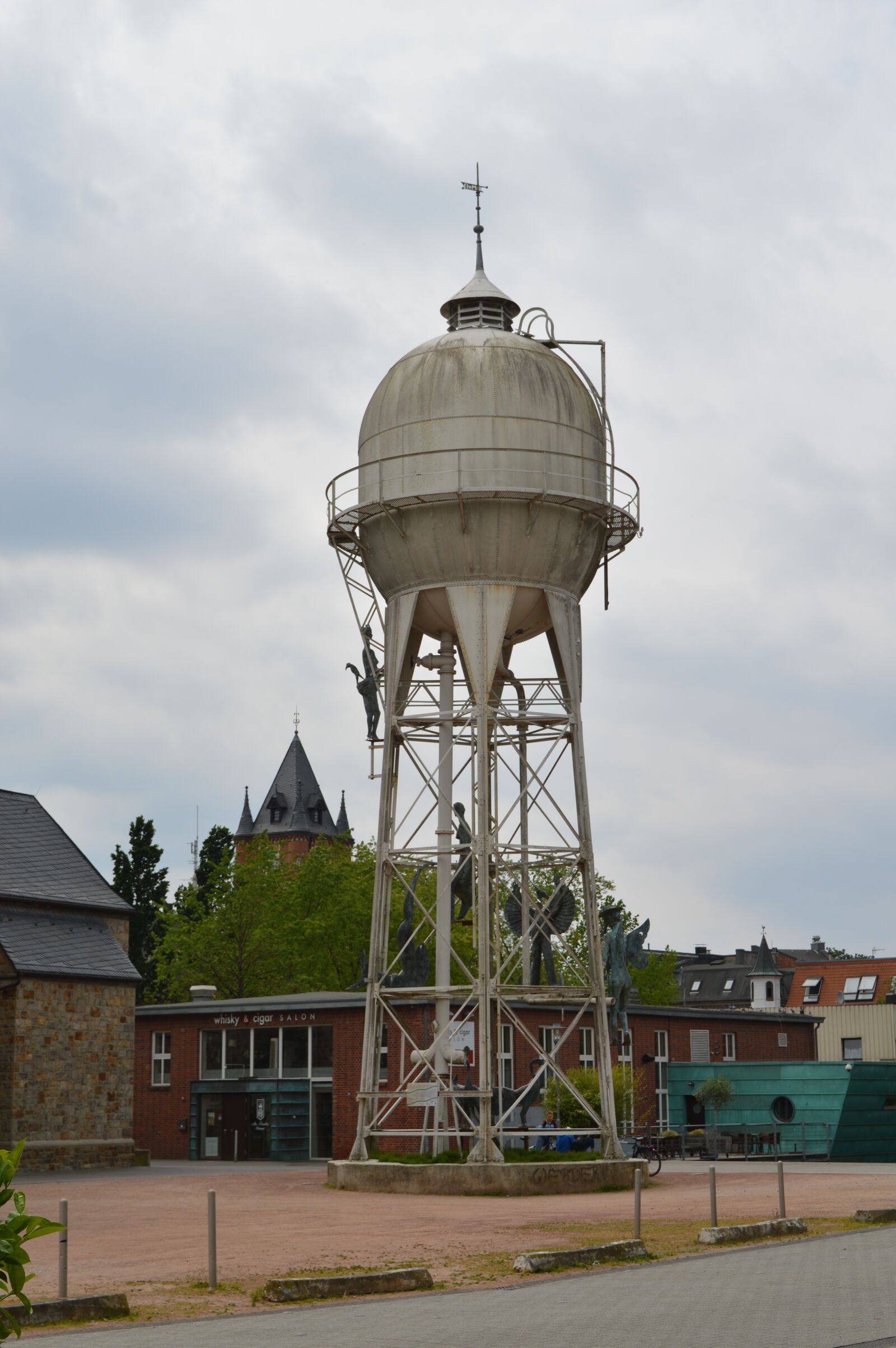 Nikon D3200 sample photo. Water tower, gronau, sky photography