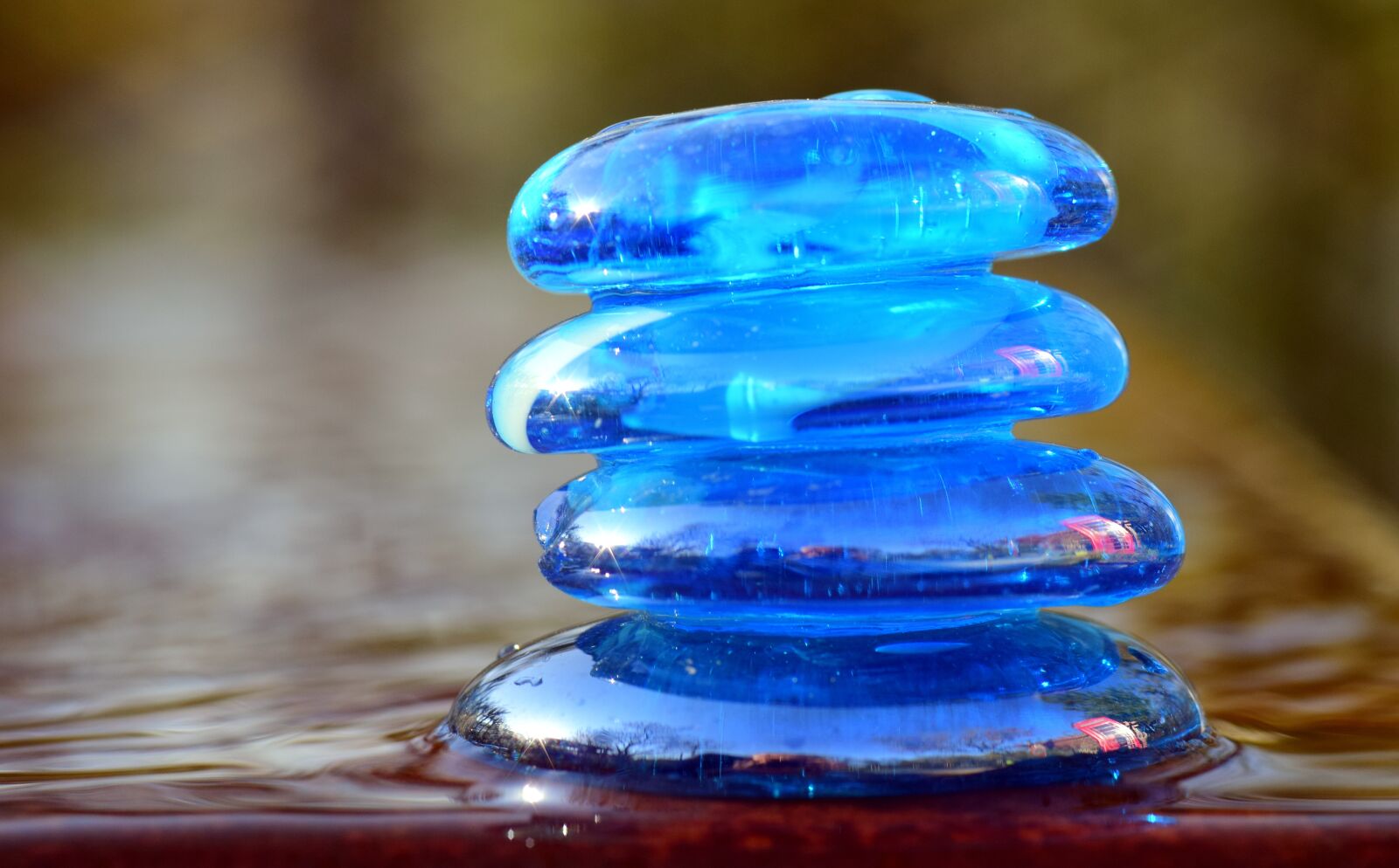 Nikon D3300 sample photo. Stones, stacked, blue photography