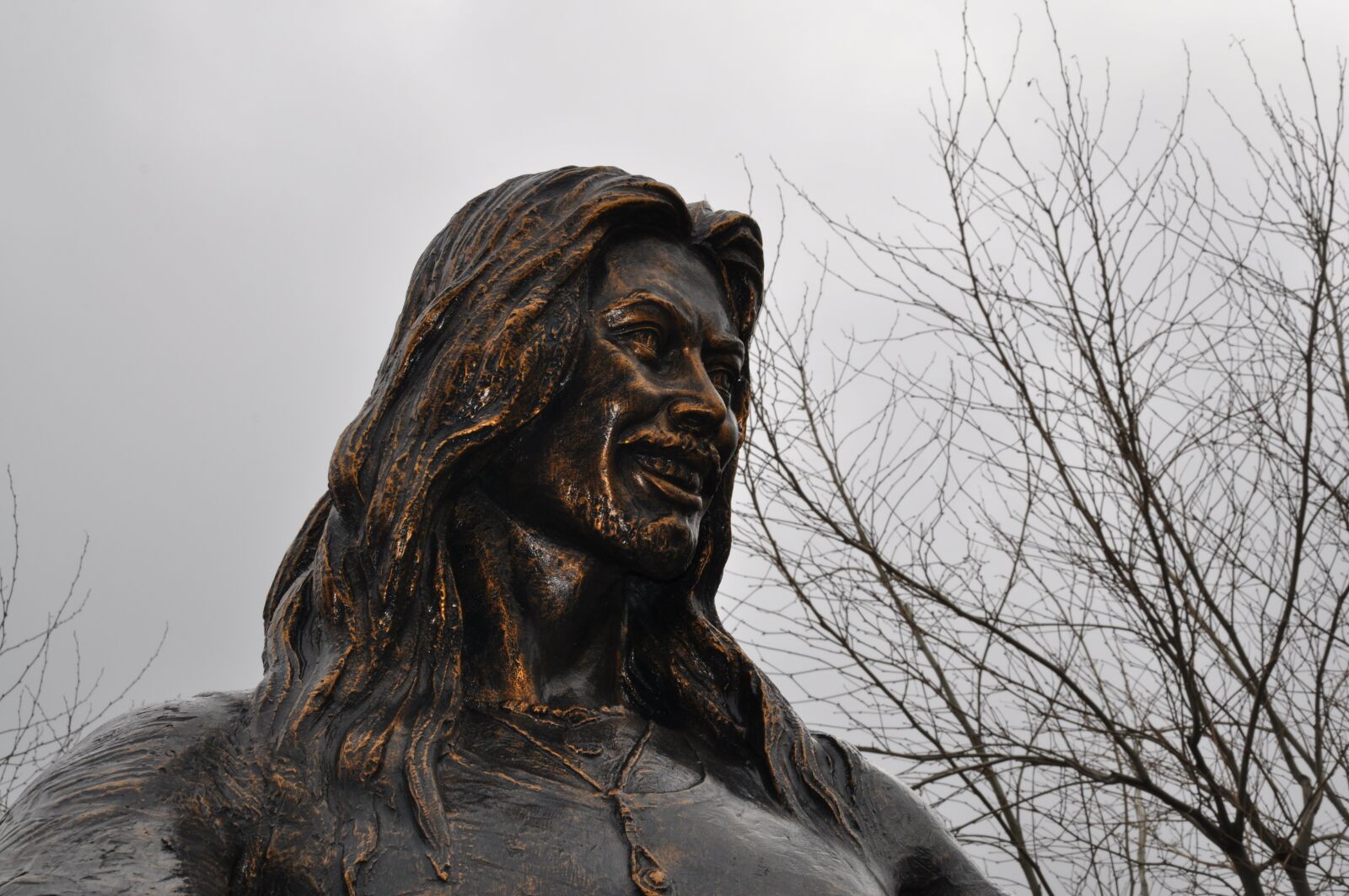 Nikon D90 sample photo. Sculpture, art, face photography