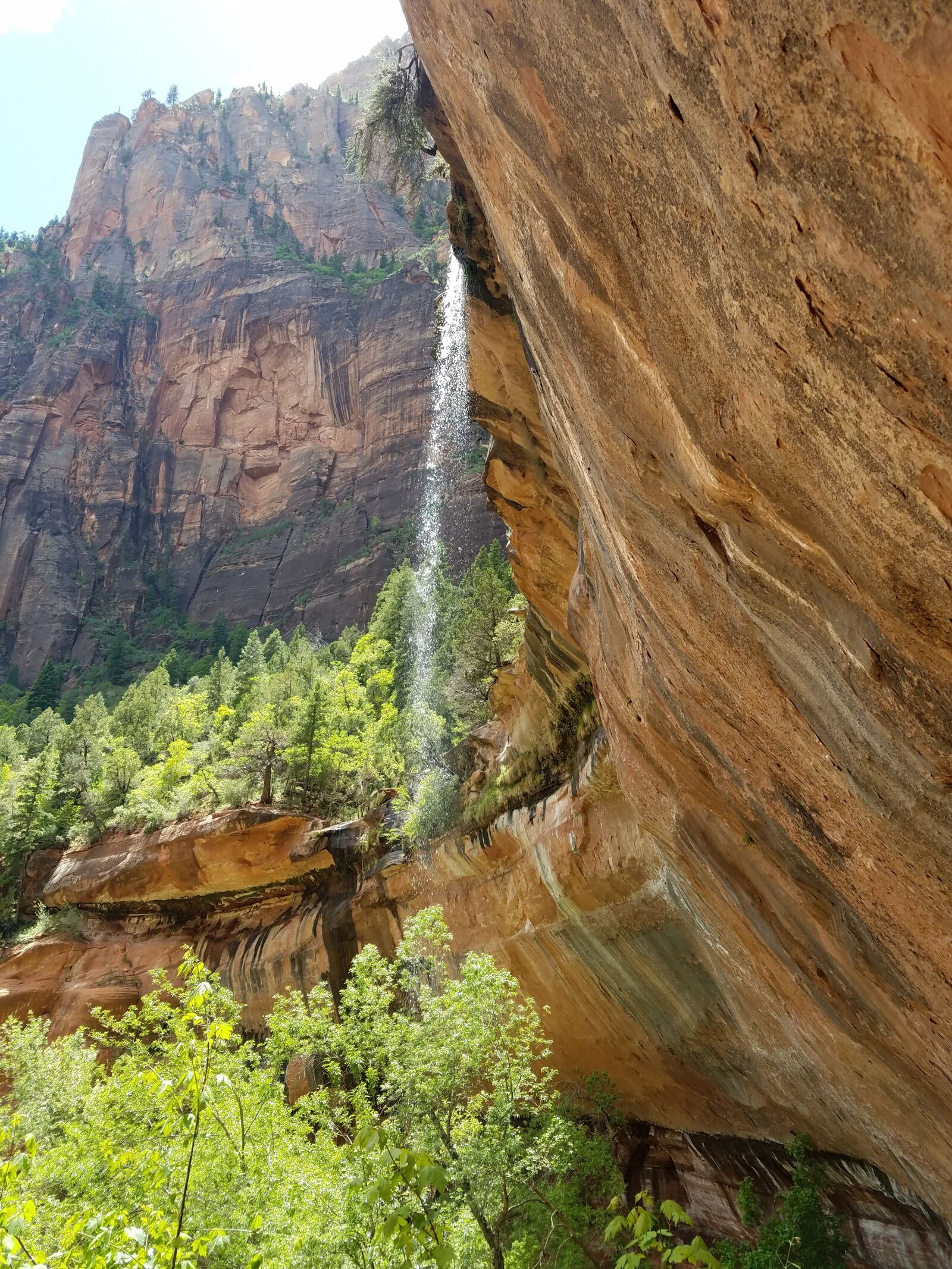 Samsung Galaxy S7 sample photo. Zion national park, waterfall photography
