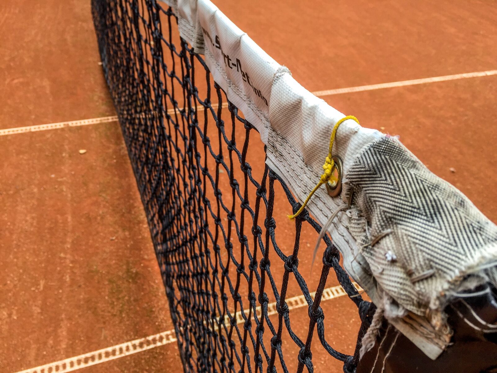 Apple iPhone 6 sample photo. Tennis, net, court photography
