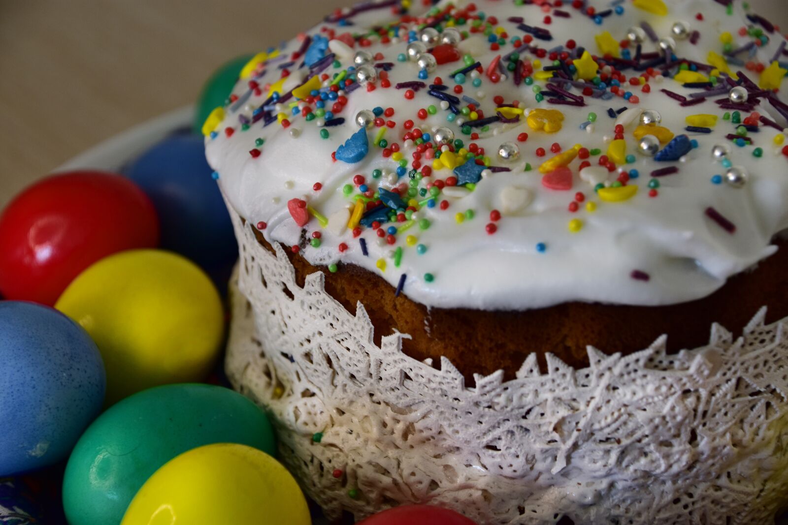 Nikon D3400 sample photo. Easter, easter cake, eggs photography