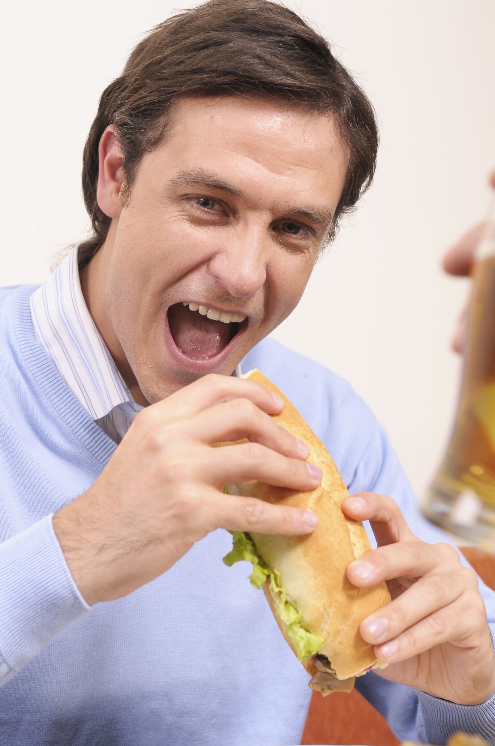 Nikon D300 sample photo. Office lunch, adult, man photography