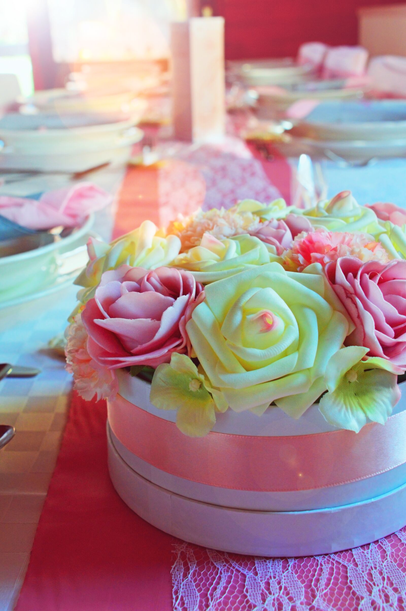 Nikon D3200 sample photo. Wedding table, wedding, bouquet photography