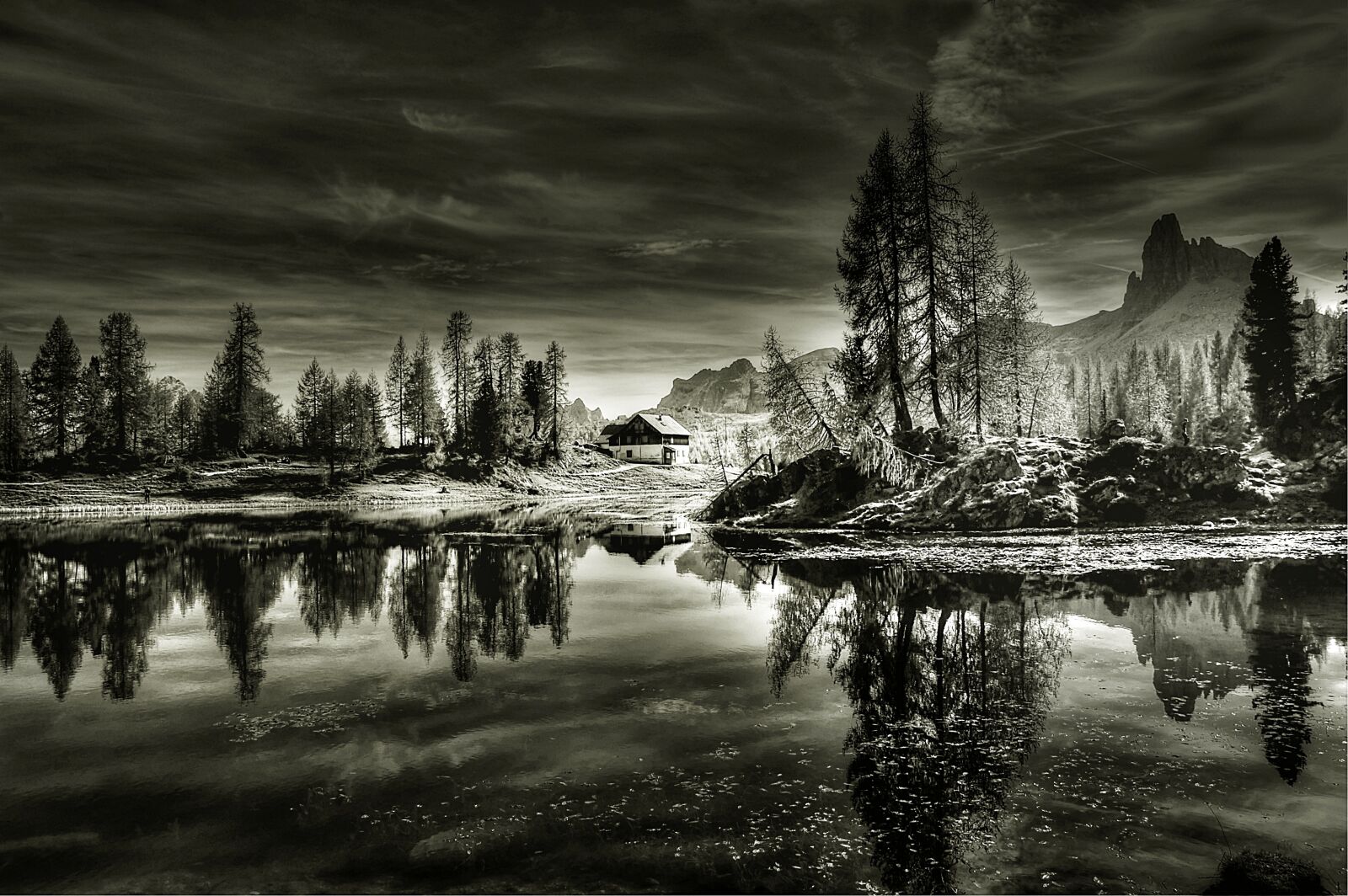Nikon D40 sample photo. Dolomites, lago federa, landscape photography