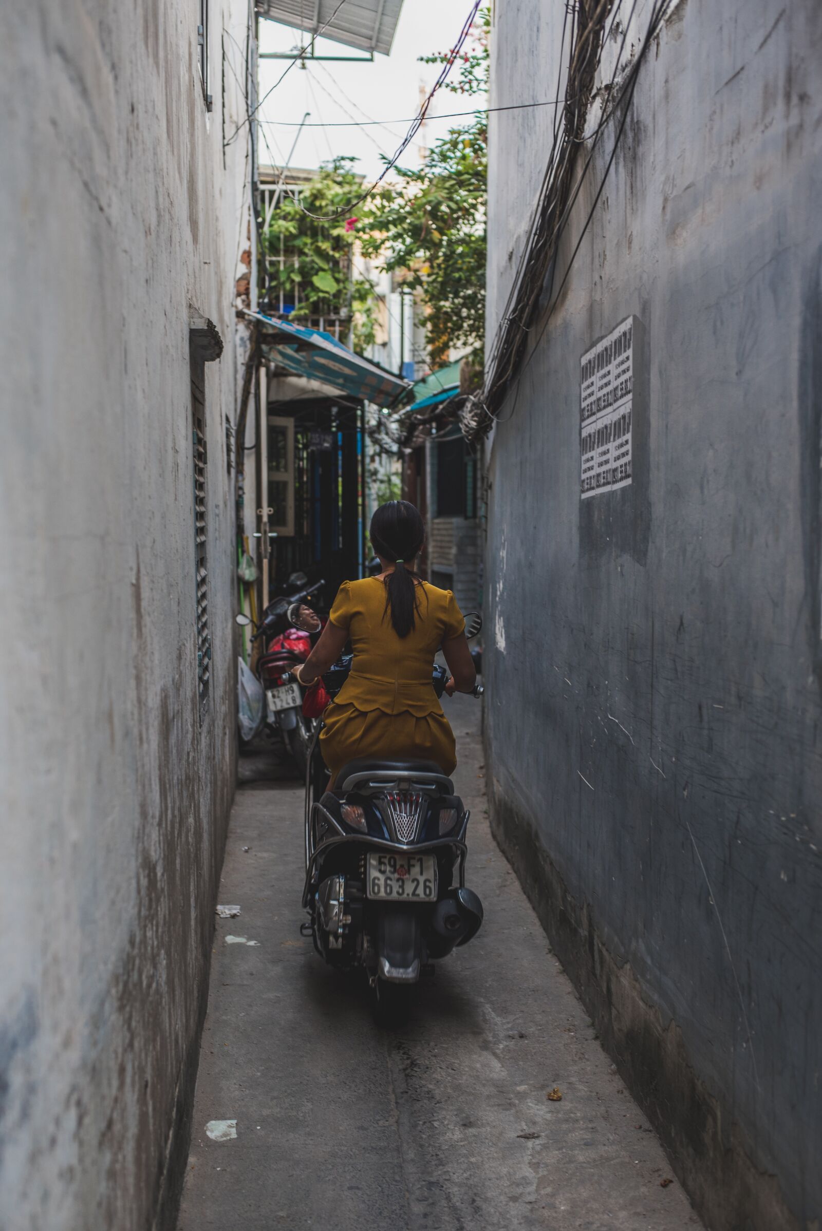 Nikon D750 sample photo. Vietnam, moped, motorcyclist photography