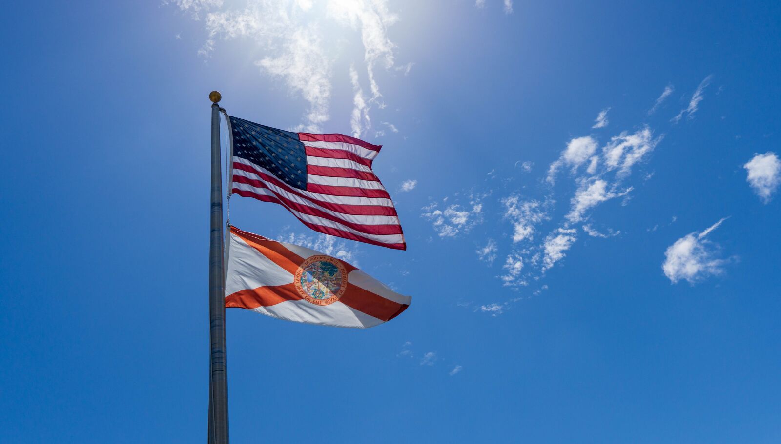 Sony a6000 + Sigma 16mm F1.4 DC DN | C sample photo. Flags, usa, fl photography