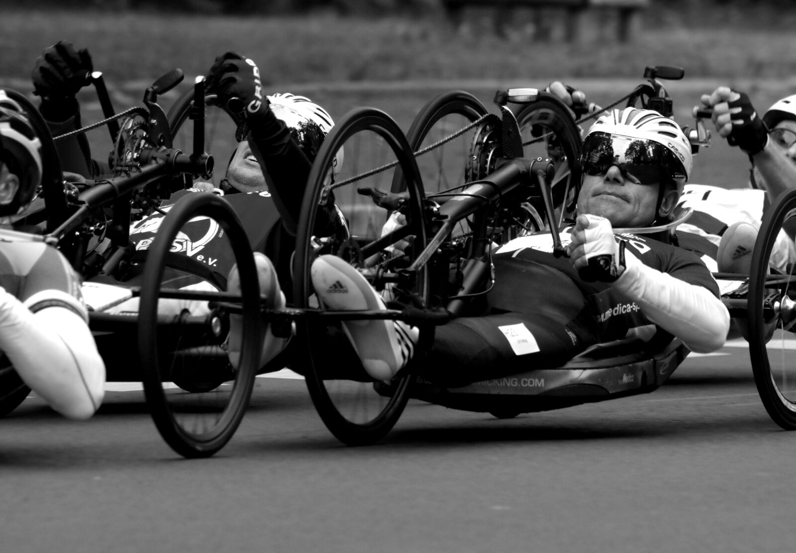 Pentax K-30 sample photo. Marathon, hand bike, competition photography