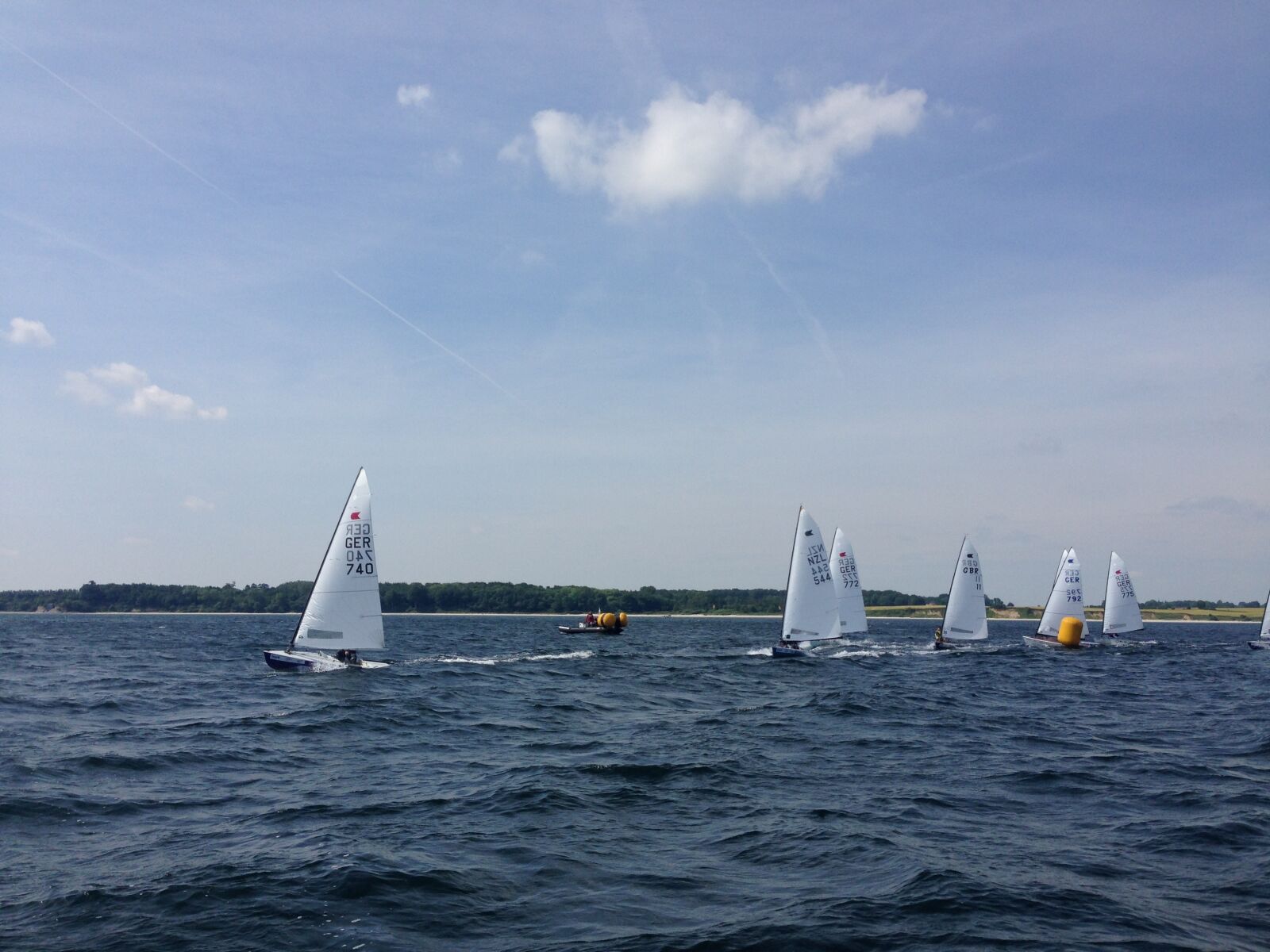 iPhone 5 back camera 4.12mm f/2.4 sample photo. Sail, dinghy, ok-dinghy photography