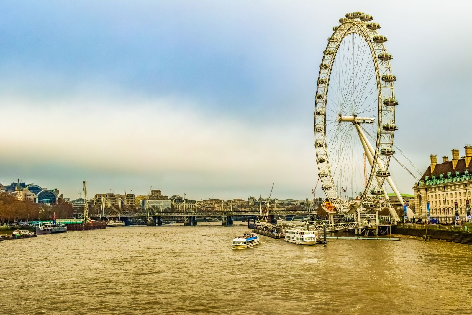 Nikon D3300 sample photo. London eye, ferris wheel photography