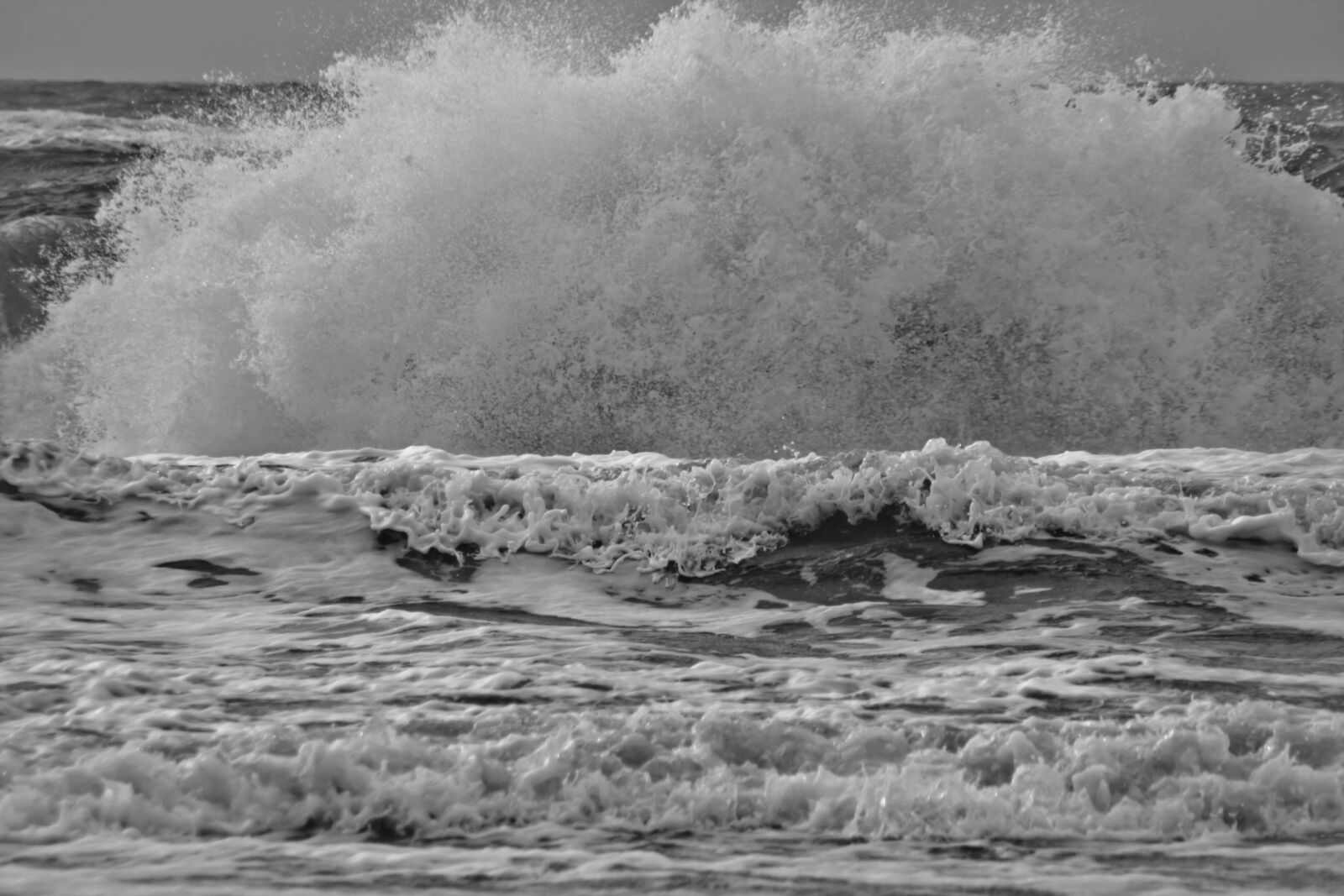 Canon EOS 40D sample photo. Spray, wave, denmark photography